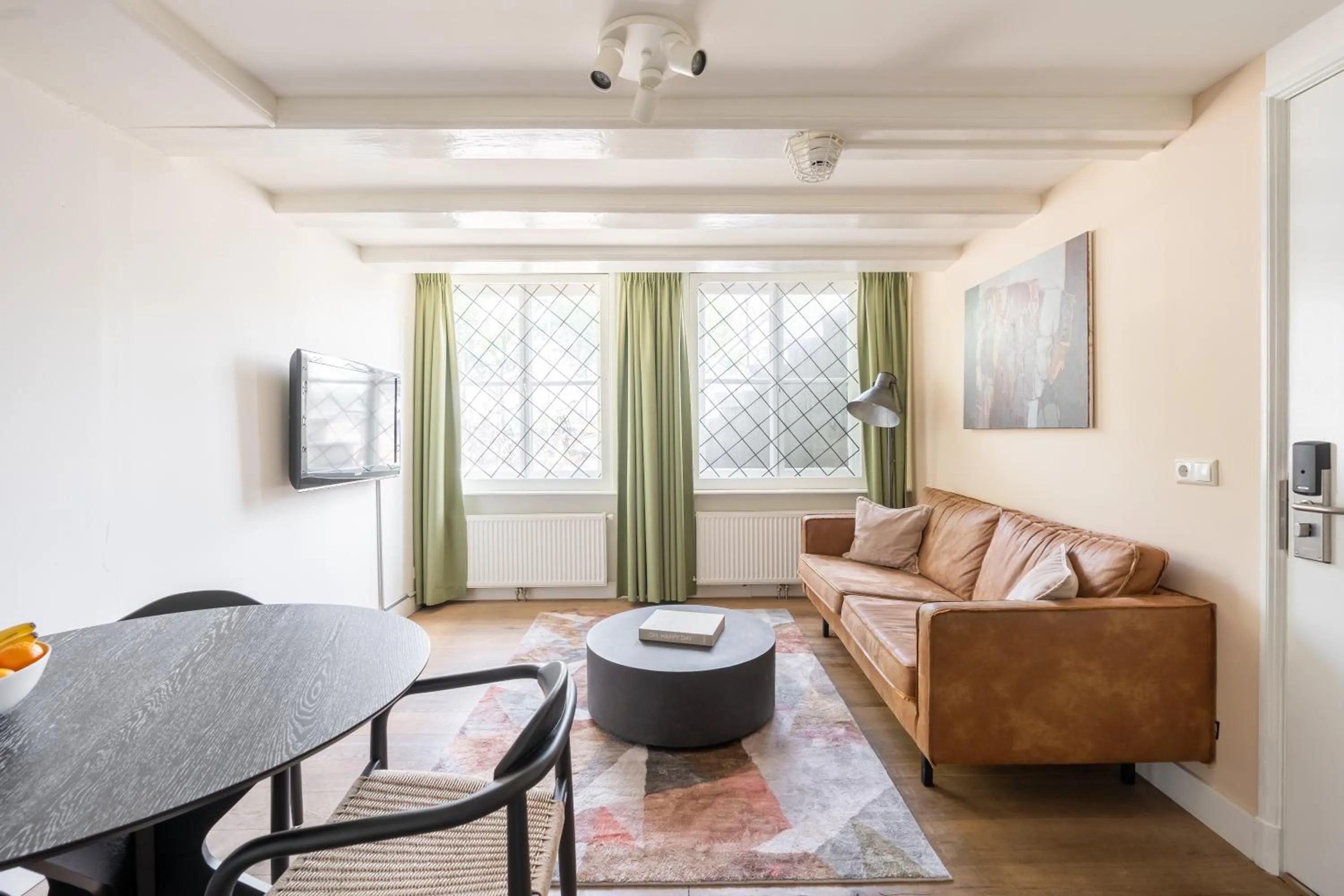 Seating area in Amsterdam Dockside Flats