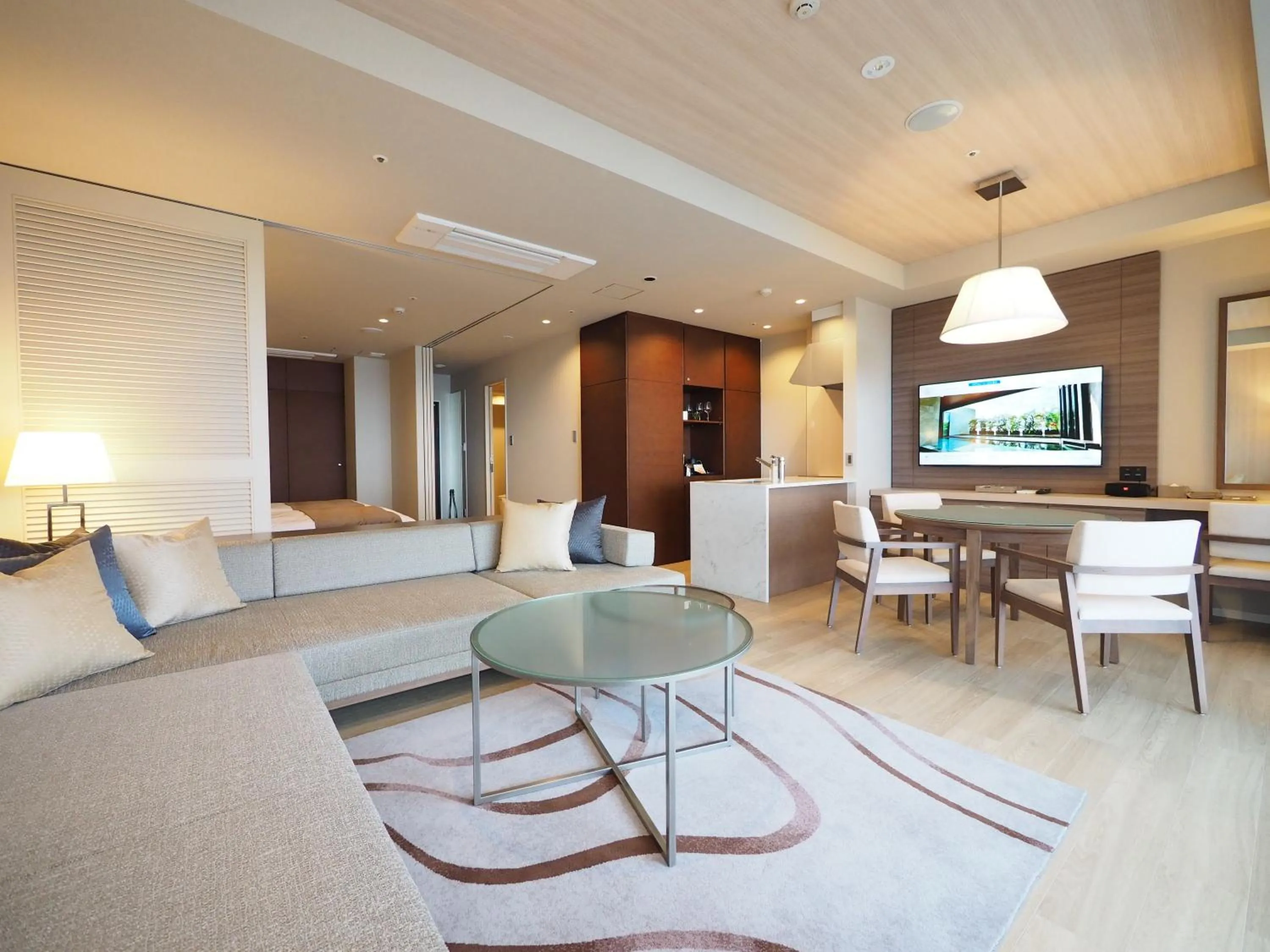 Living room in Hiyori Ocean Resort Okinawa