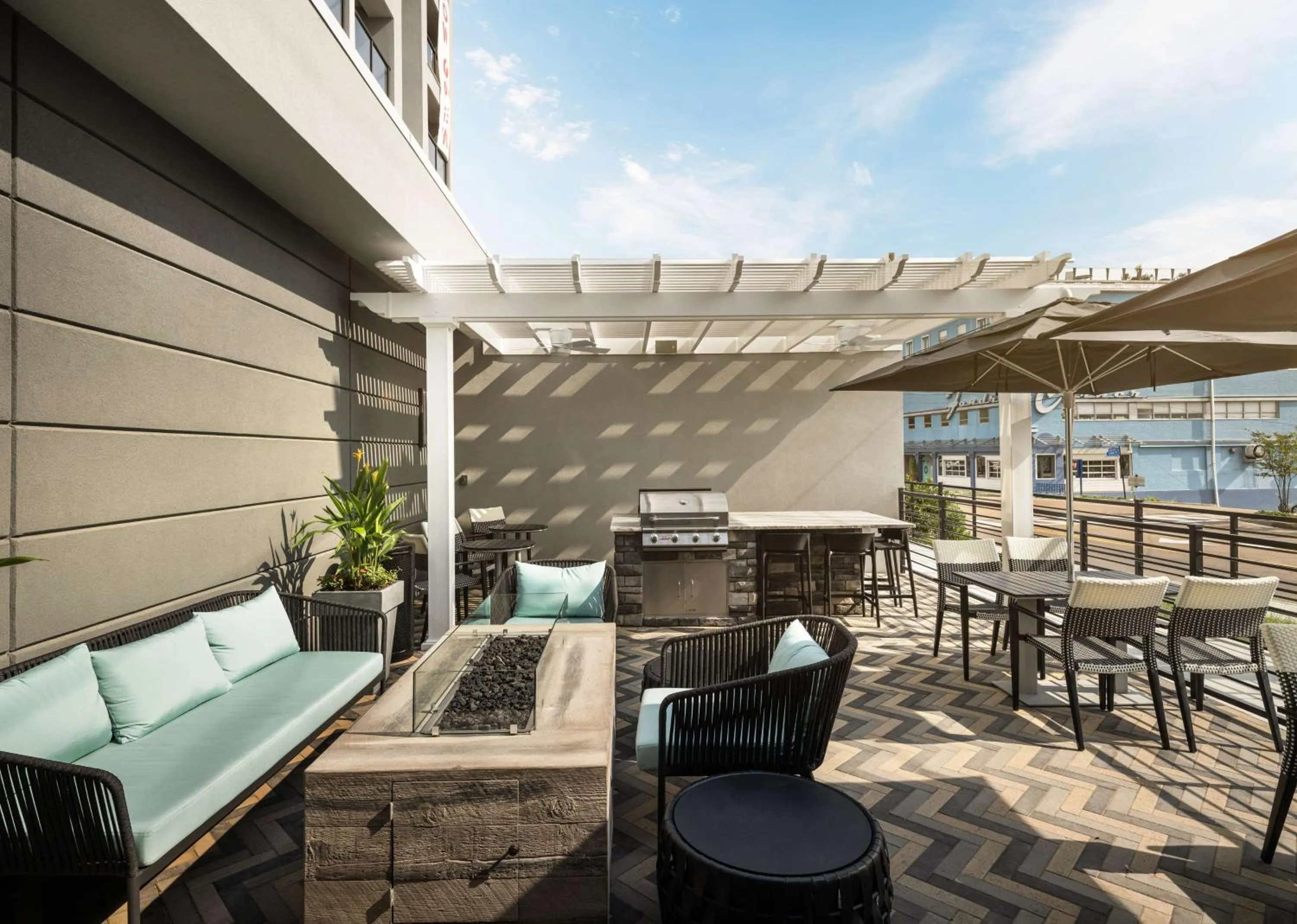 Patio in Homewood Suites By Hilton Jackson Fondren Medical District