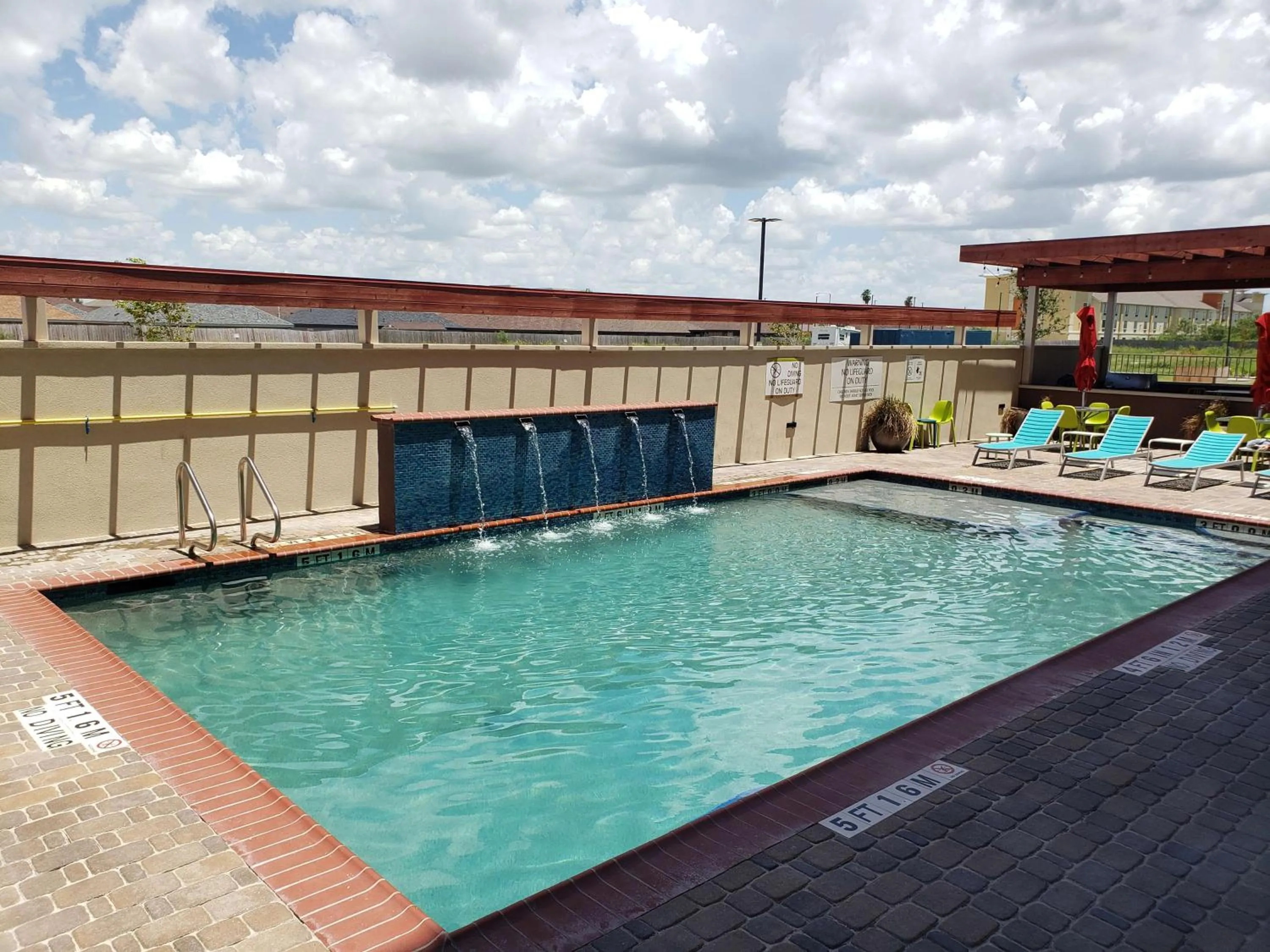 Pool view in Home2 Suites By Hilton Edinburg