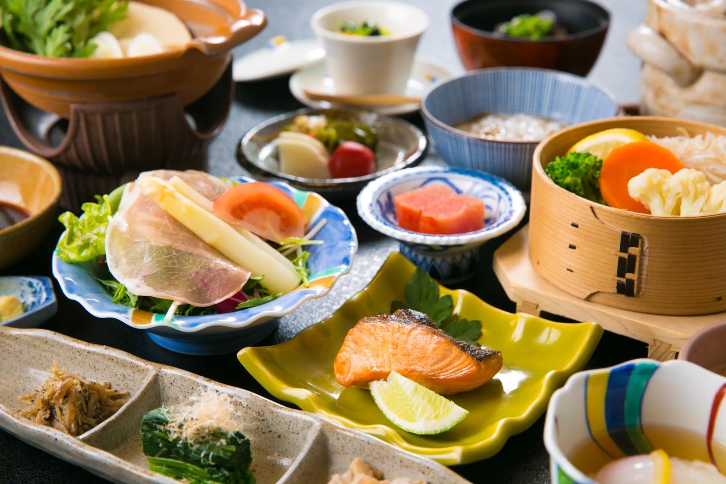 Lunch in Kutsurogi-no-Yado Nanakawa