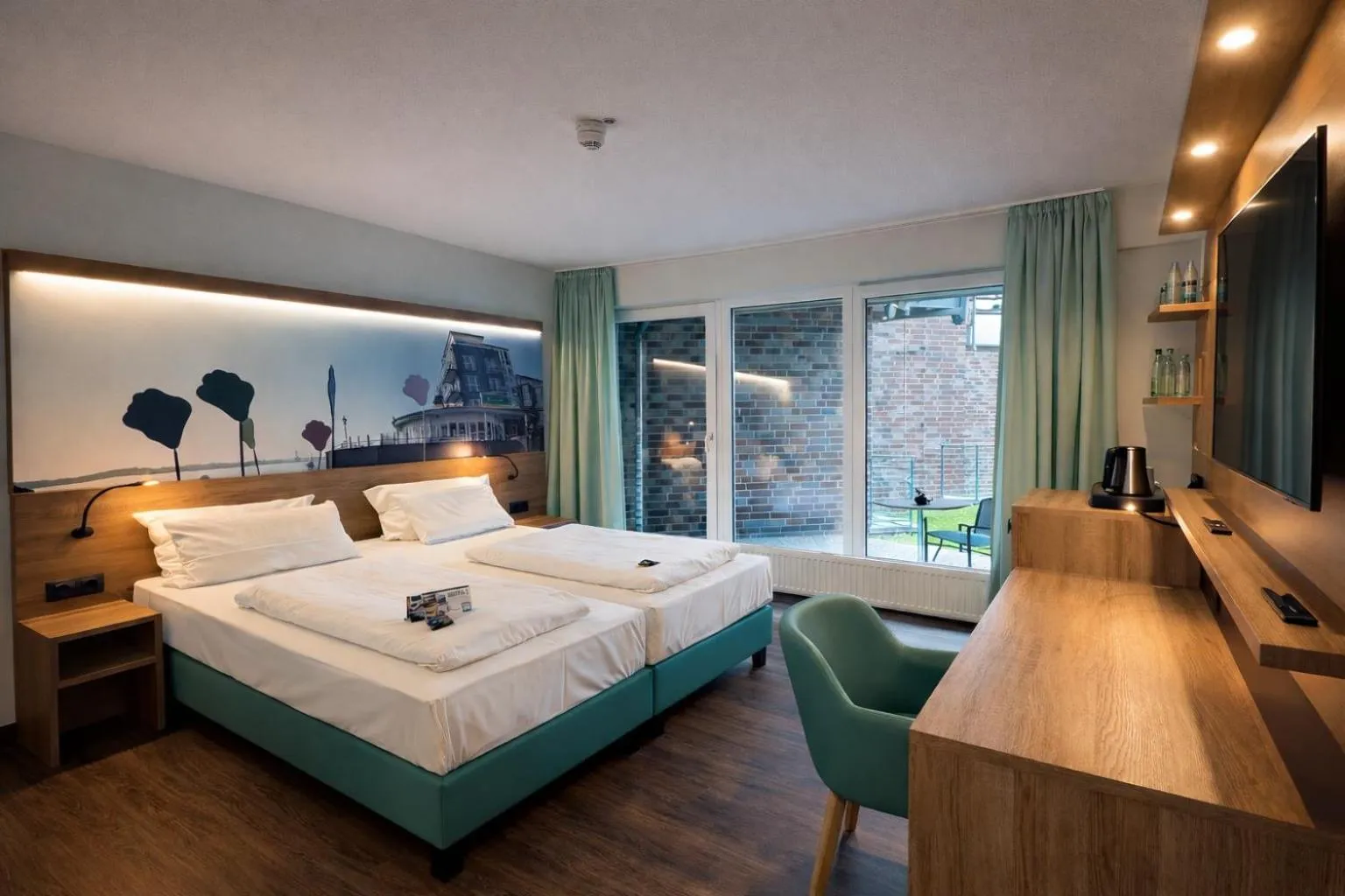 Bed in Hotel Rheinpark Rees