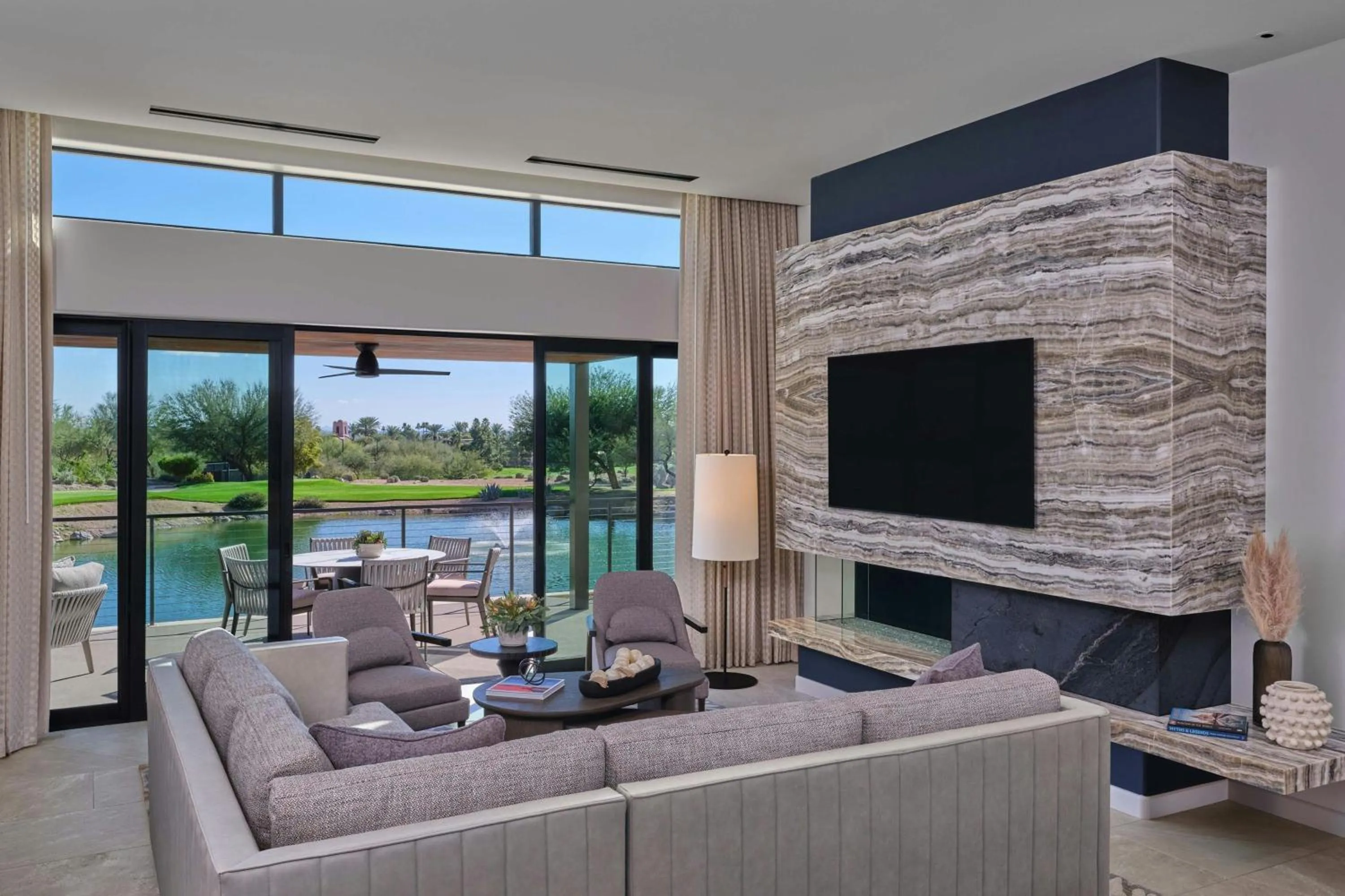 Living room in The Canyon Suites at The Phoenician, a Luxury Collection Resort, Scottsdale