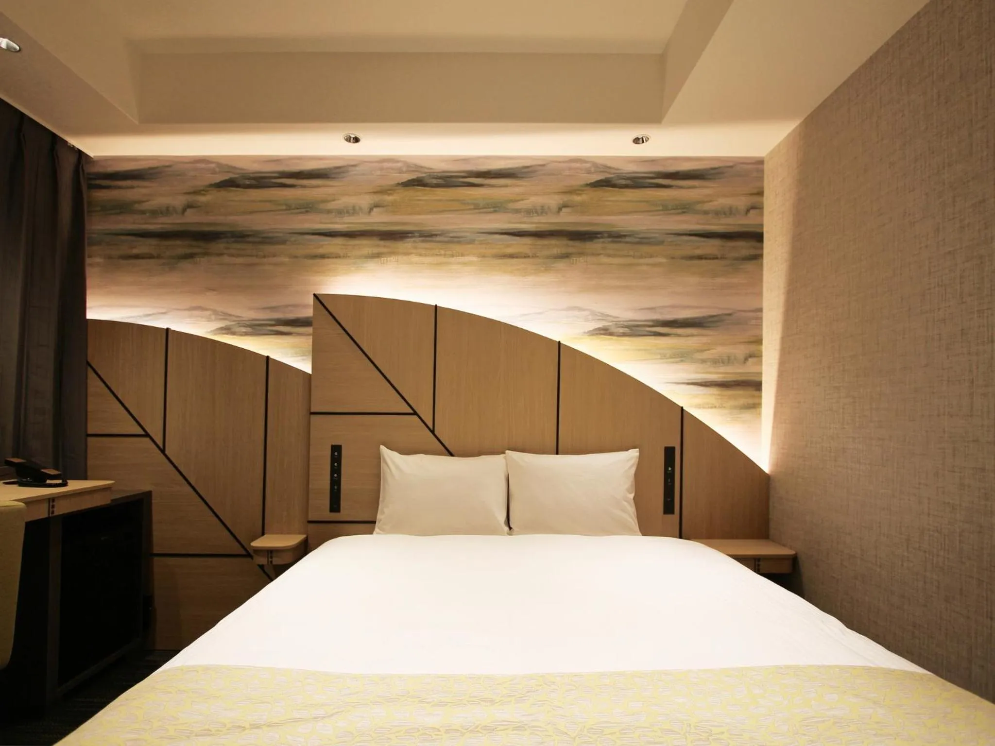 Bed in Hotel Torifito Hakata Gion