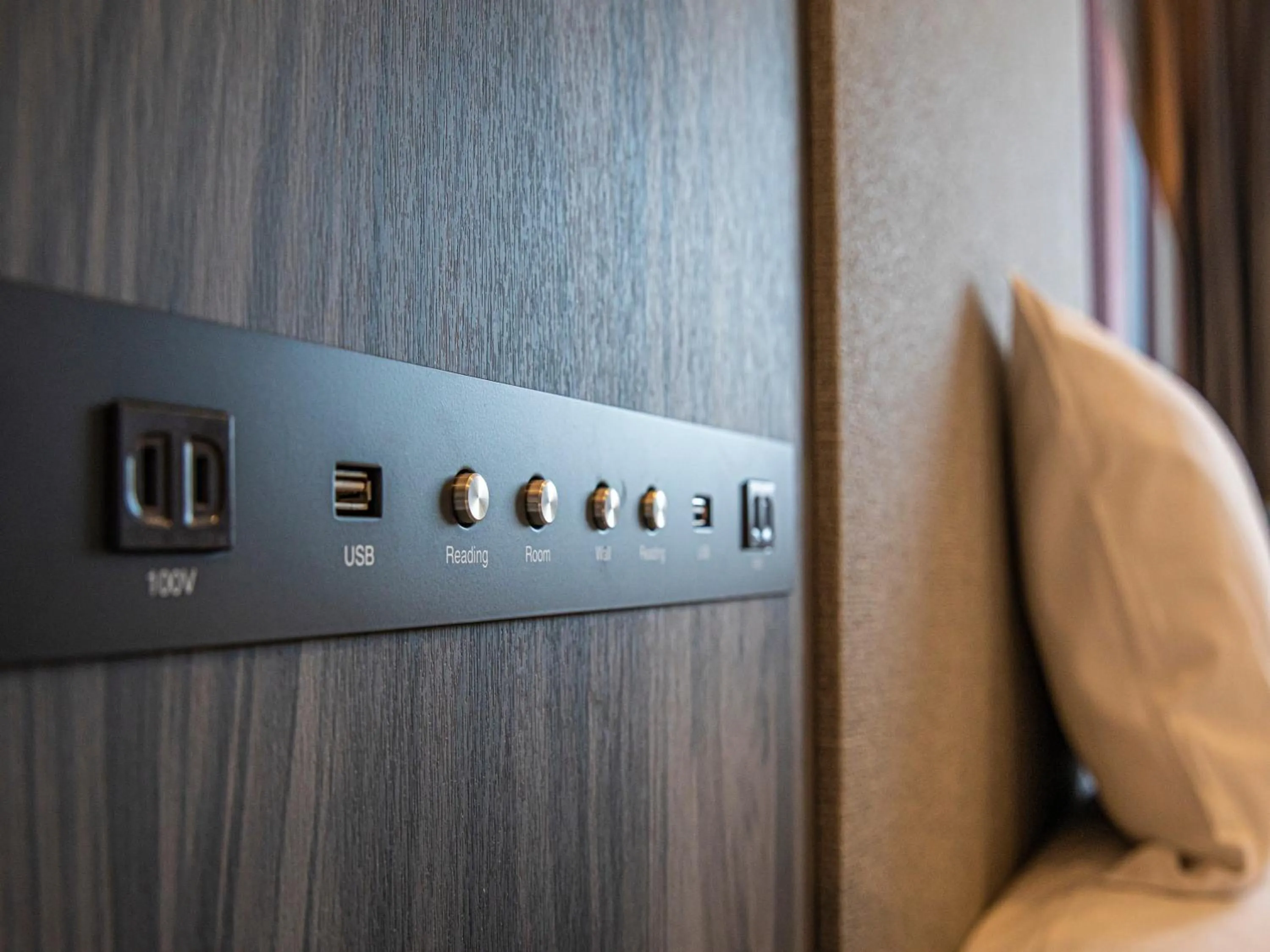 Decorative detail, Bed in Hotel Torifito Hakata Gion