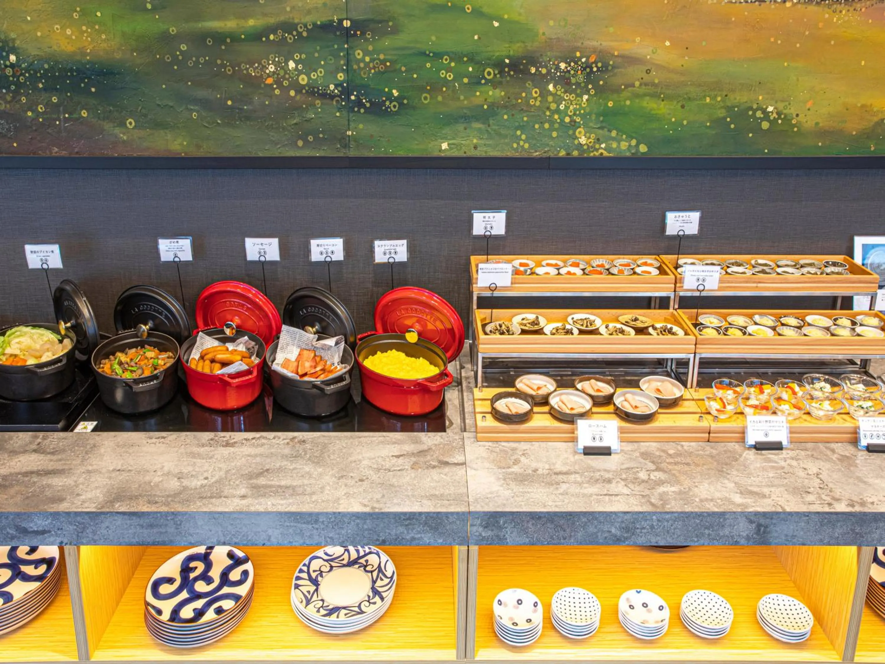 Buffet breakfast in Hotel Torifito Hakata Gion