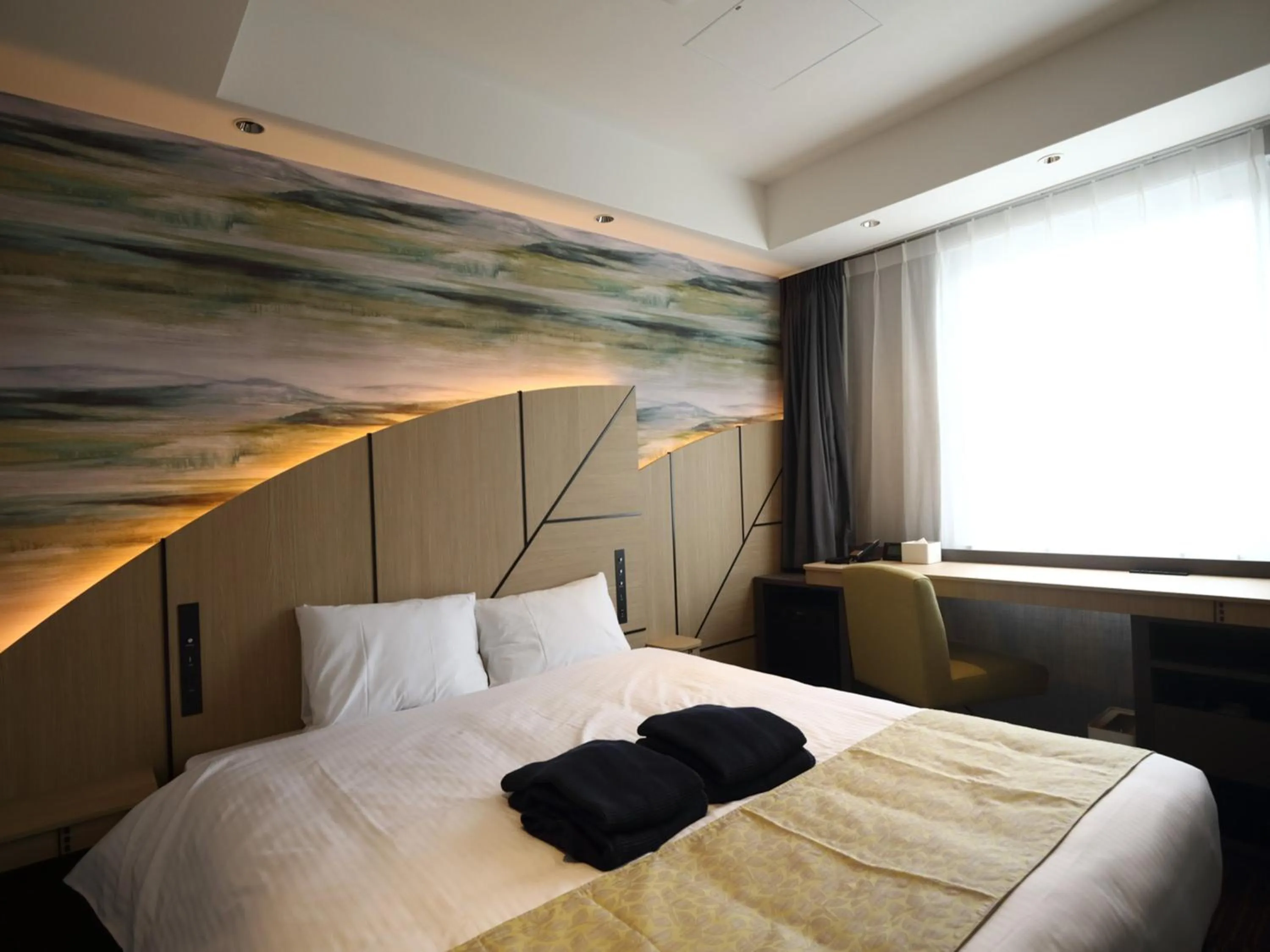 Photo of the whole room, Bed in Hotel Torifito Hakata Gion