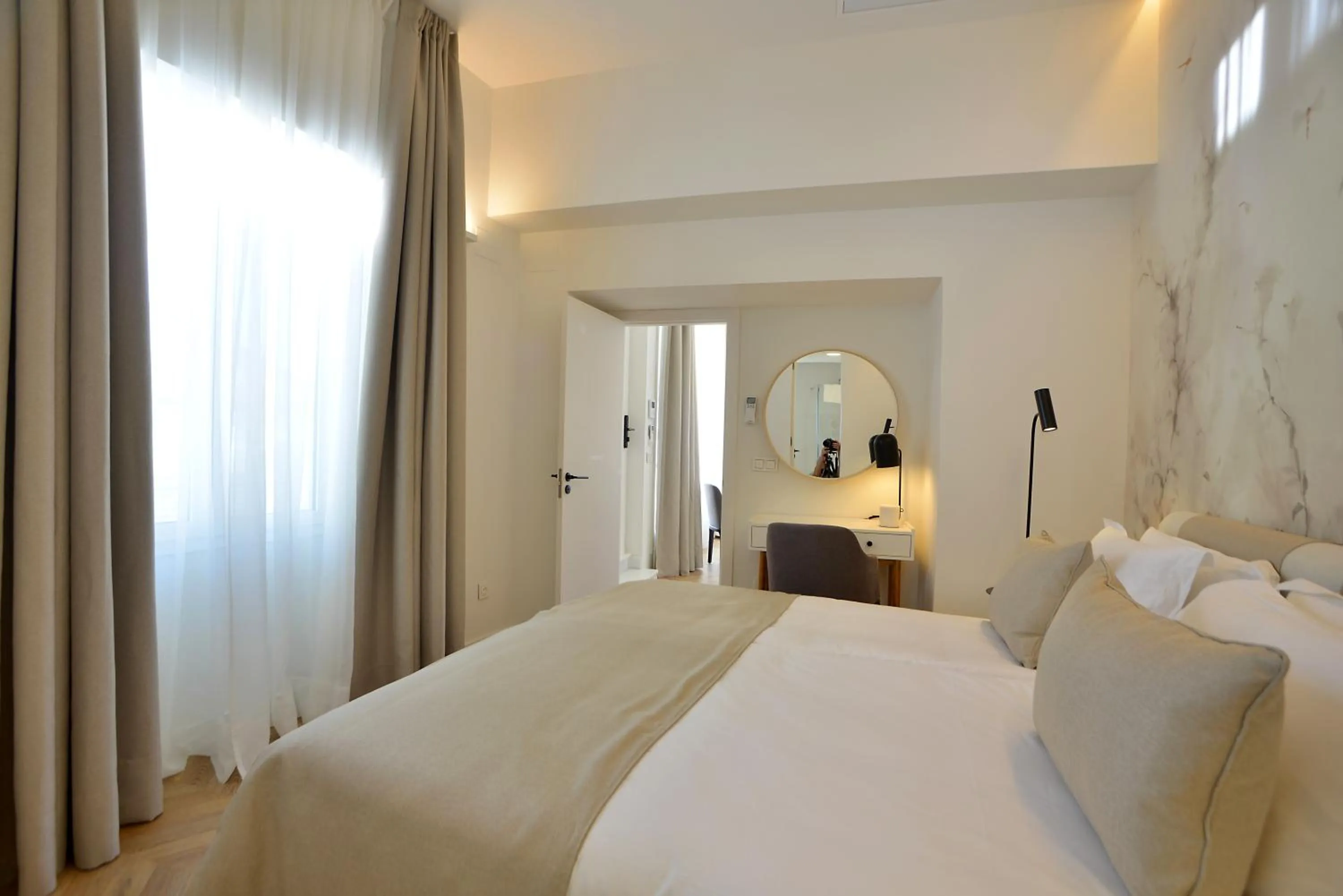 Bedroom, Bed in Plaza Mina Suites - Adults Recommended by Luxury Suites Cadiz