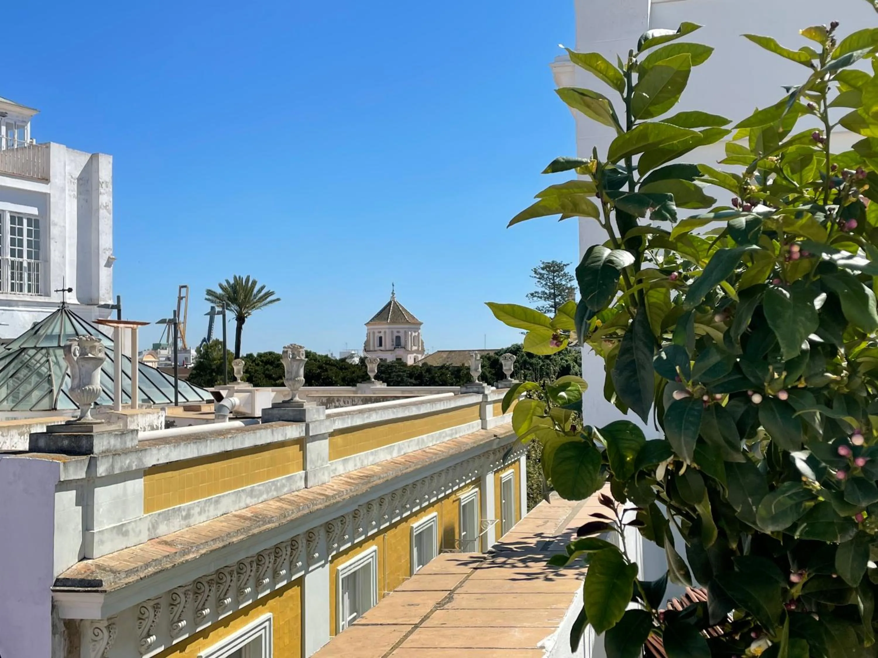 City view in Plaza Mina Suites - Adults Recommended by Luxury Suites Cadiz