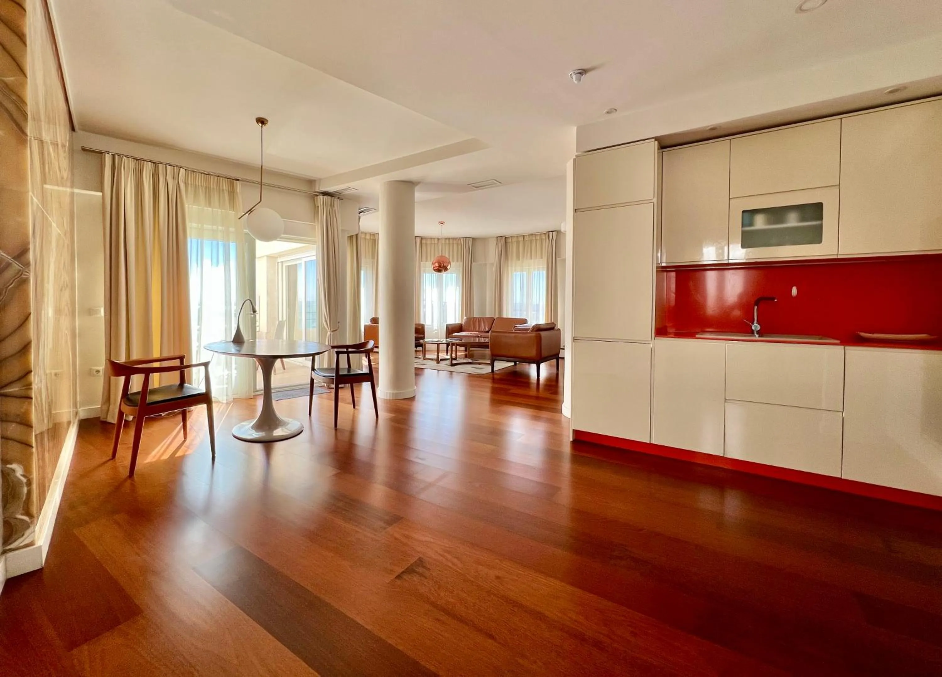 Kitchen or kitchenette in Plaza Mina Suites - Adults Recommended by Luxury Suites Cadiz