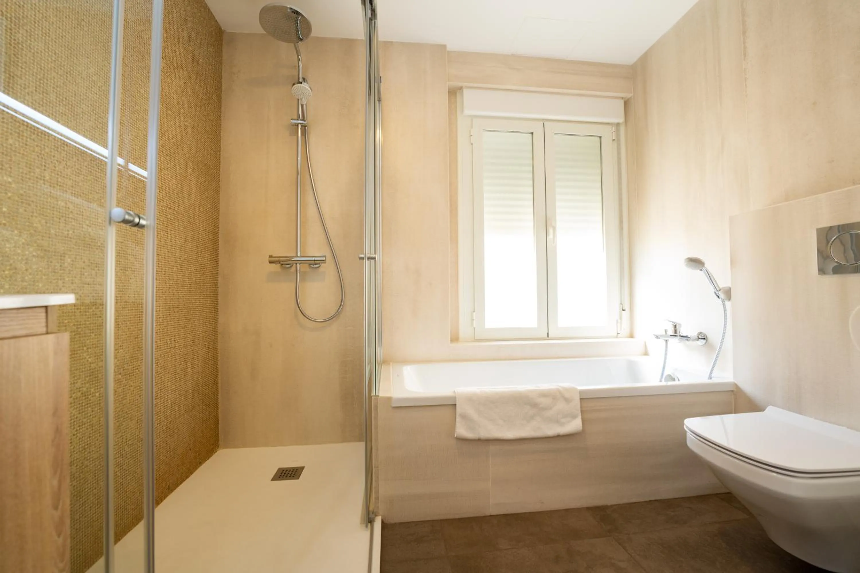 Bathroom in Plaza Mina Suites - Adults Recommended by Luxury Suites Cadiz