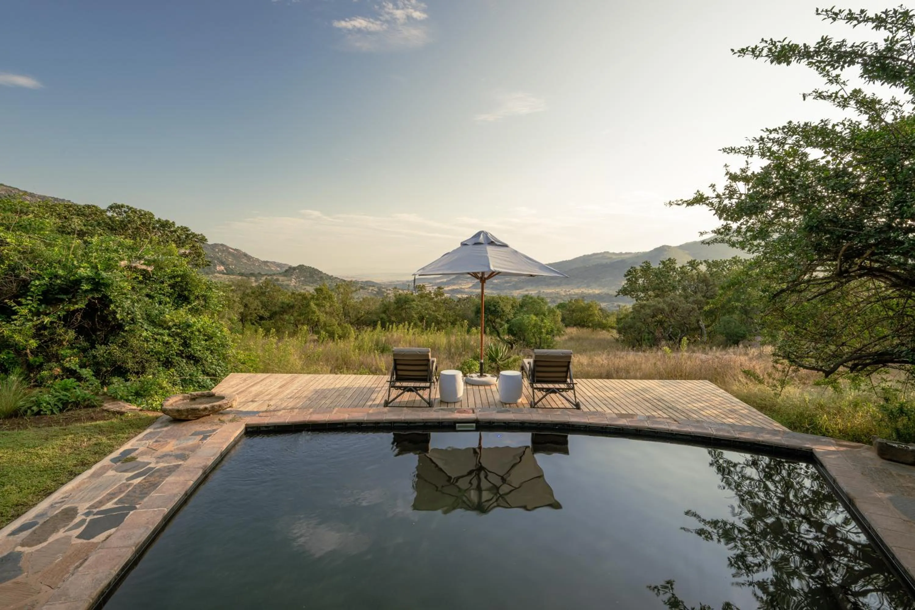 Swimming pool in Valley Lodge - Babanango Game Reserve