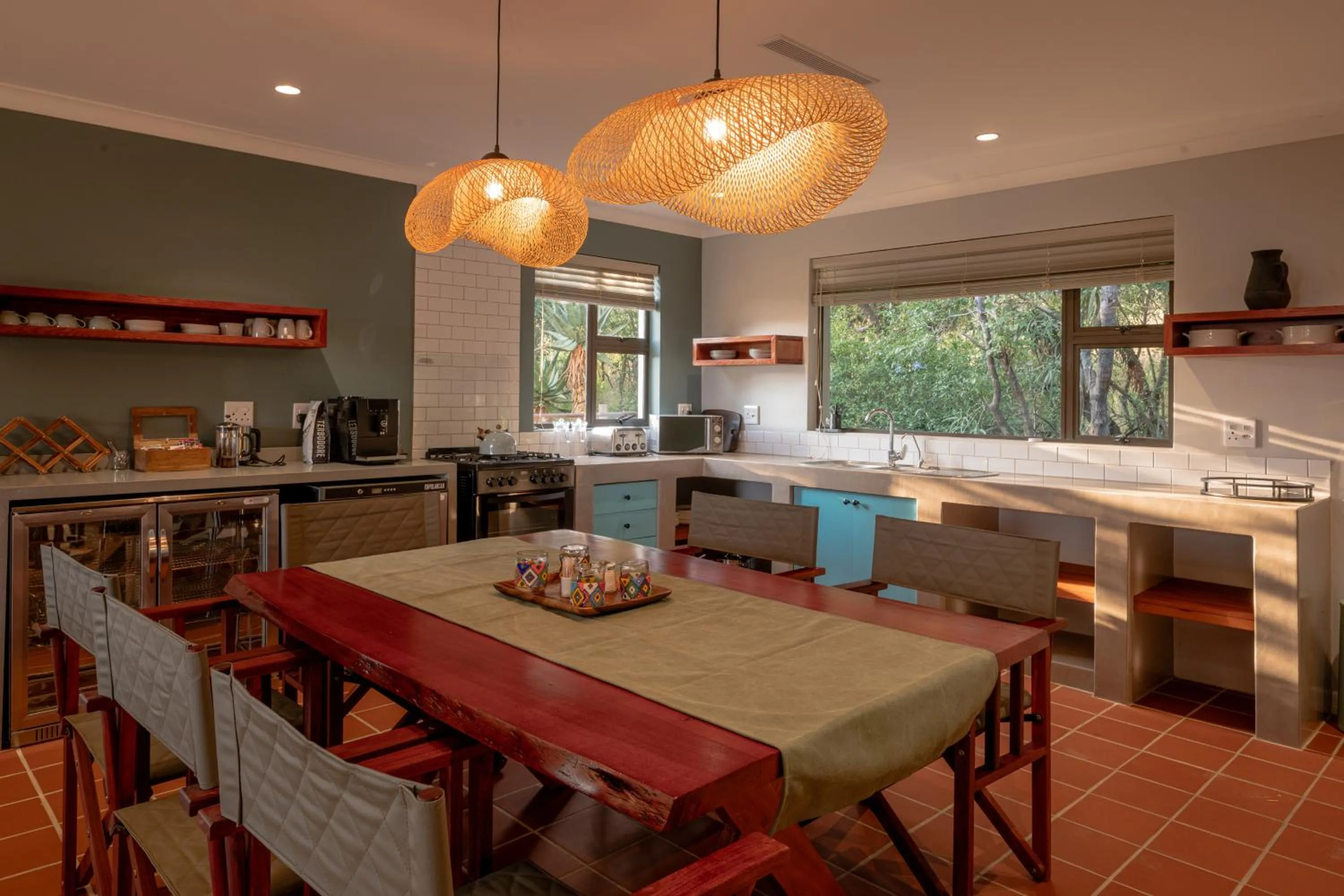 kitchen in Valley Lodge - Babanango Game Reserve