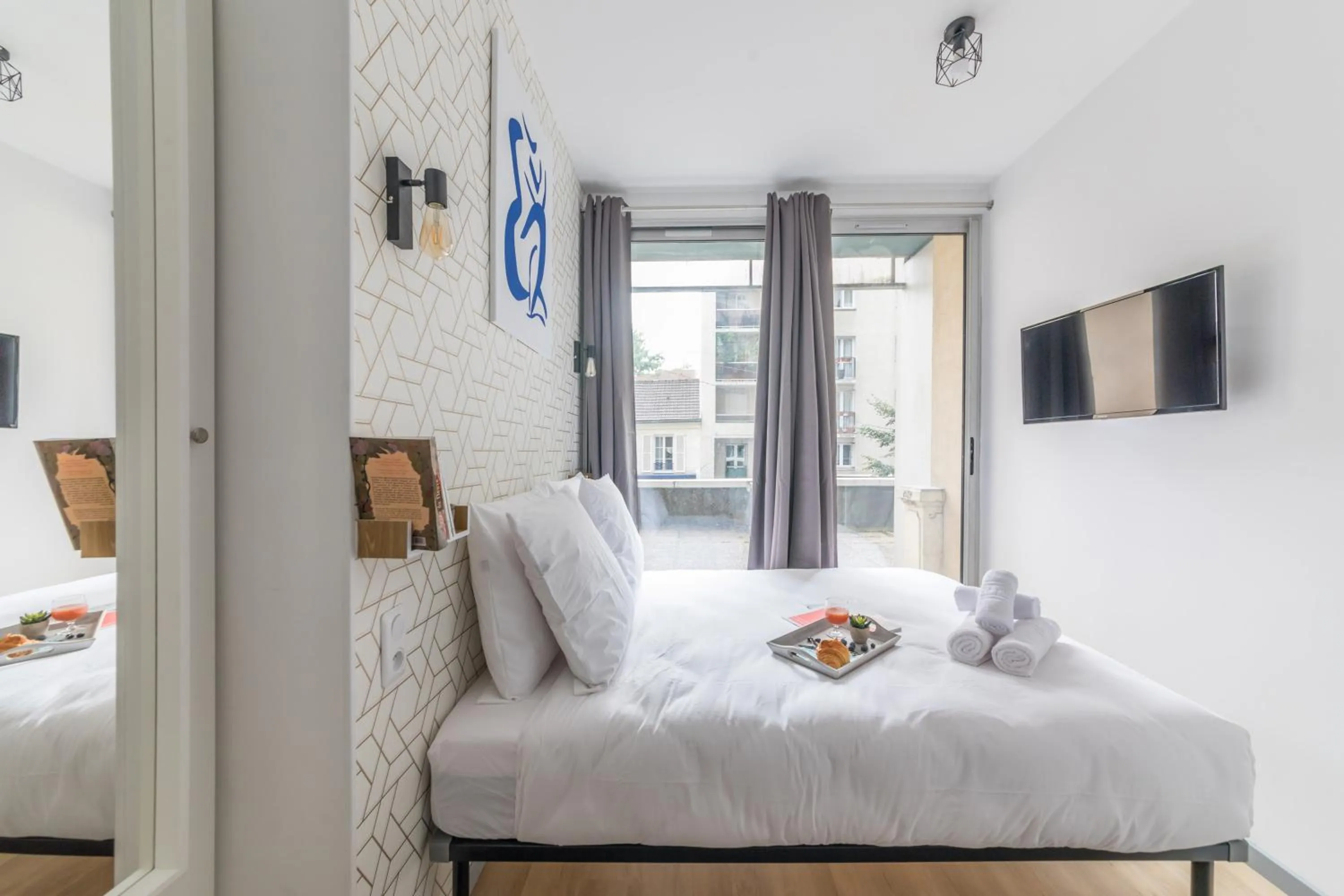 Bedroom, Bed in WS Tour Eiffel - Saint-Charles