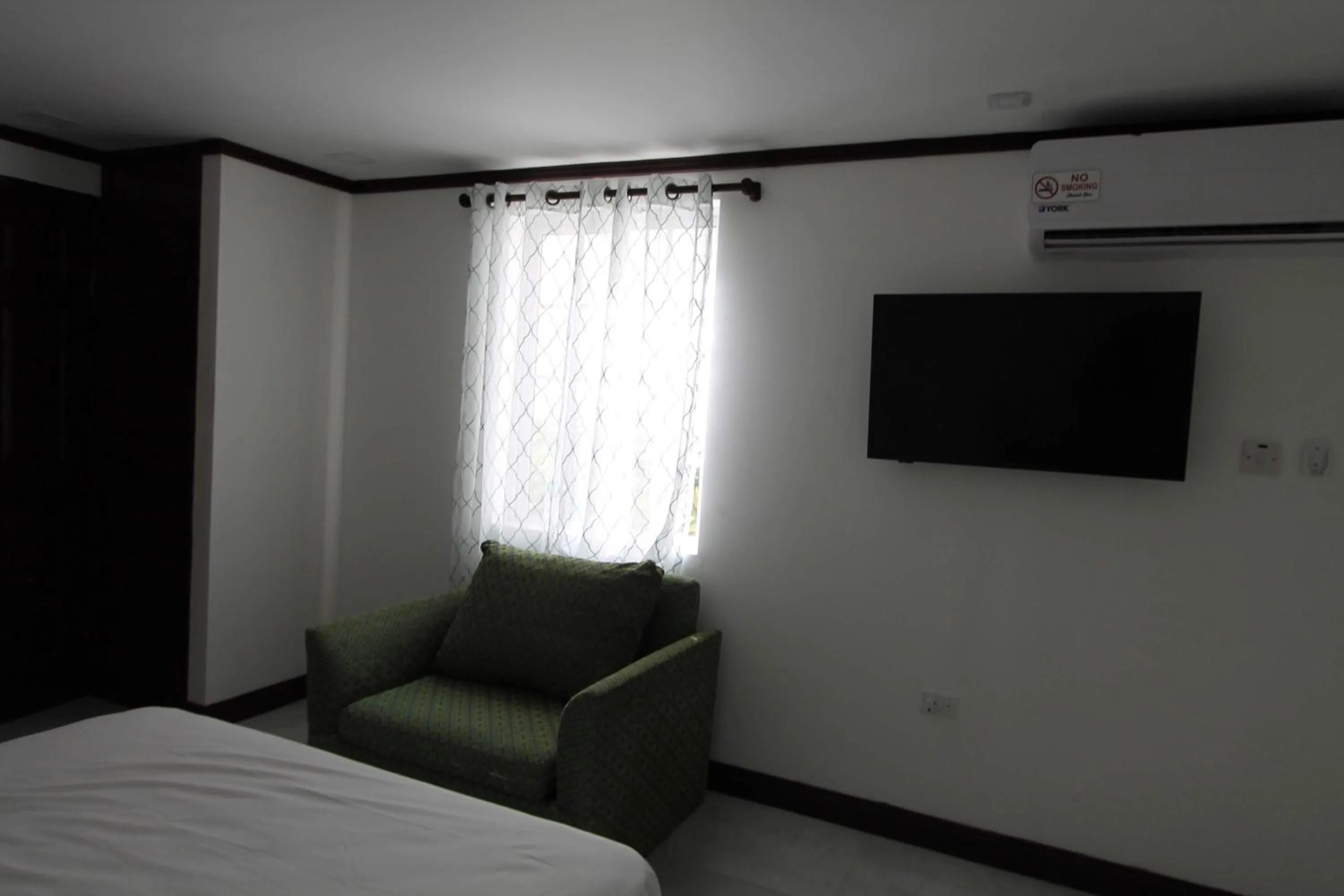 Bedroom, Bed in Sand and Blue Seas
