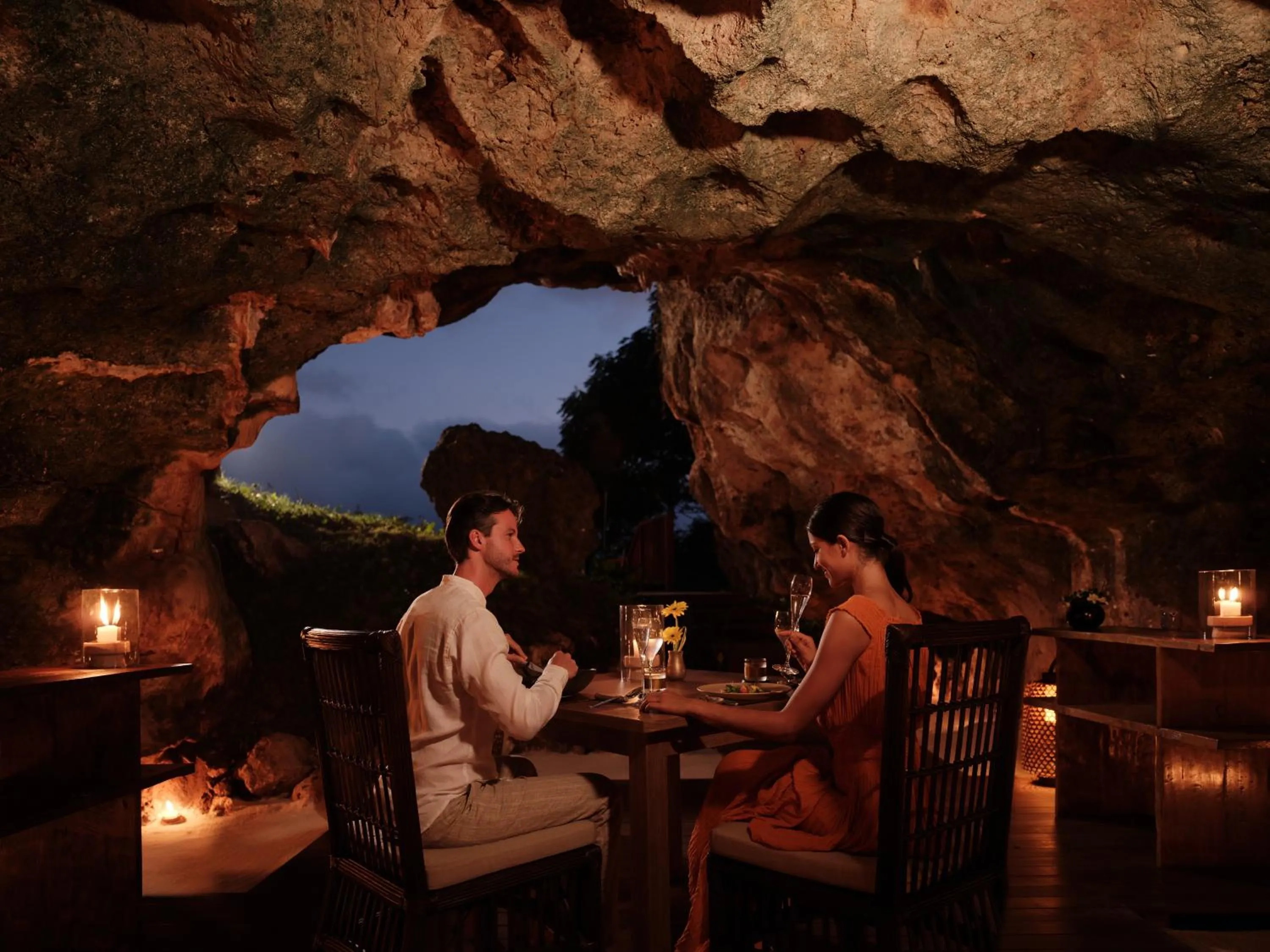 Dining area in Raffles Bali