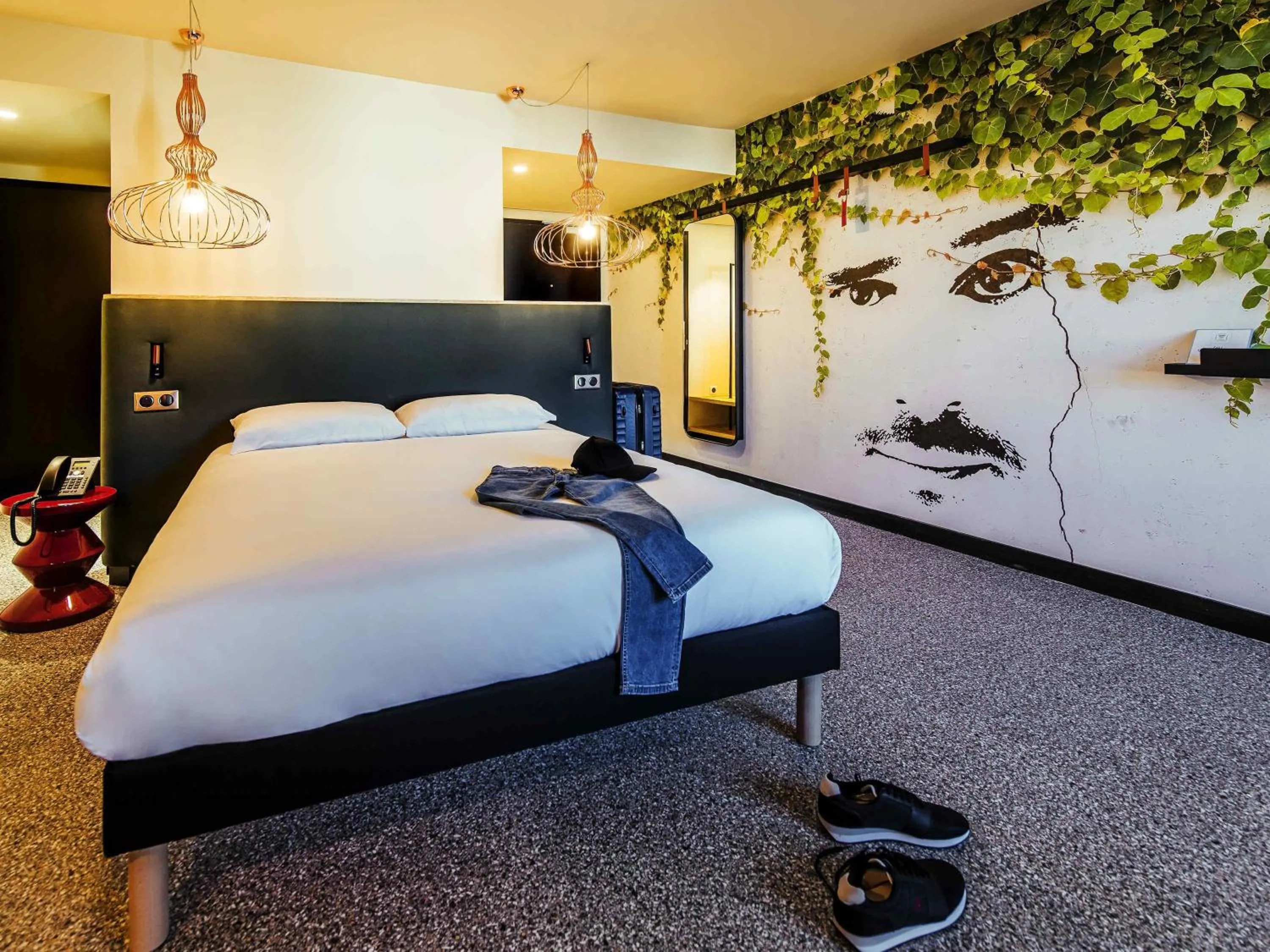 Bedroom, Bed in Ibis Styles Rouen Centre Rive Gauche