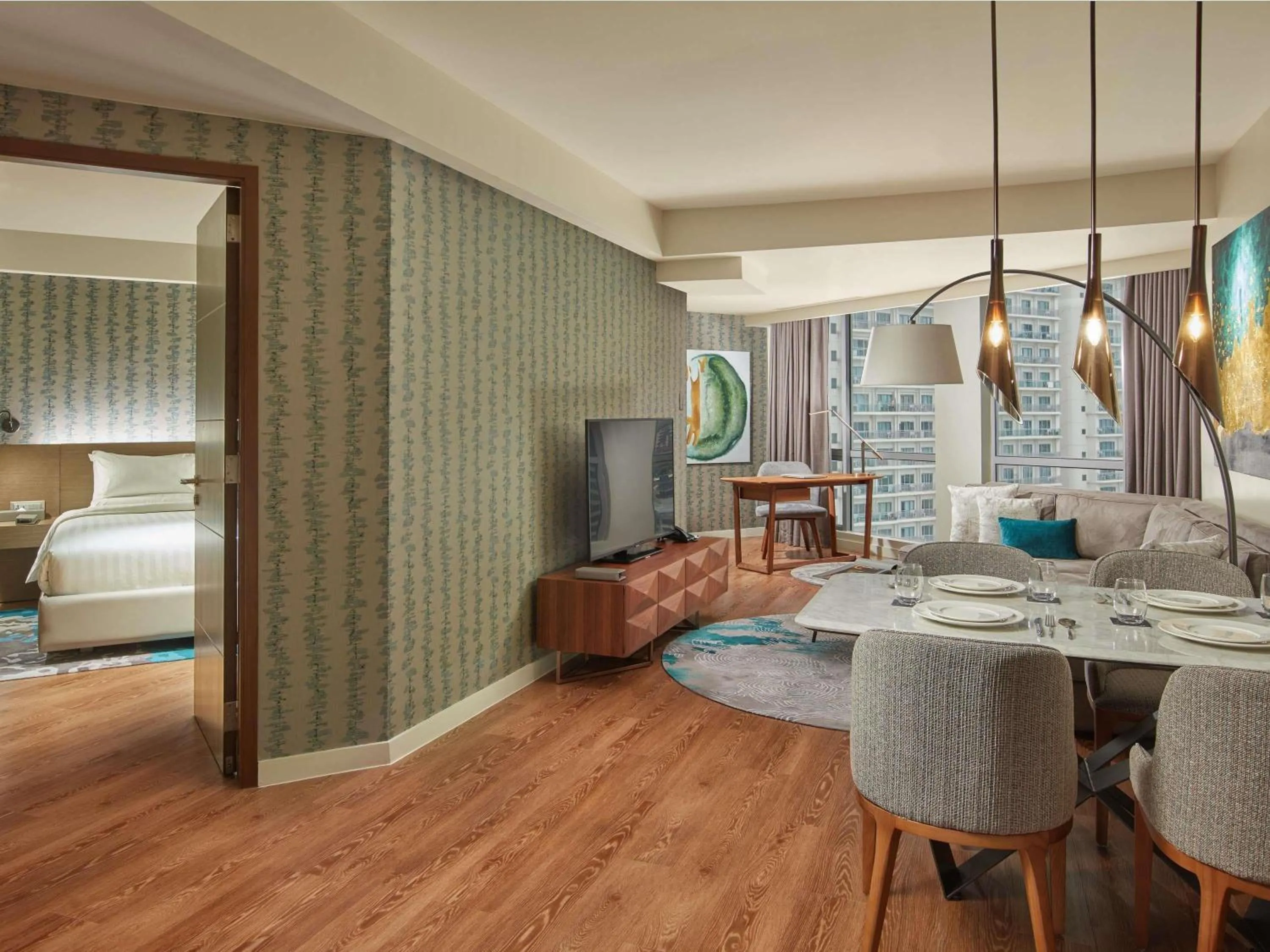 Bedroom in Novotel Suites Manila at Acqua