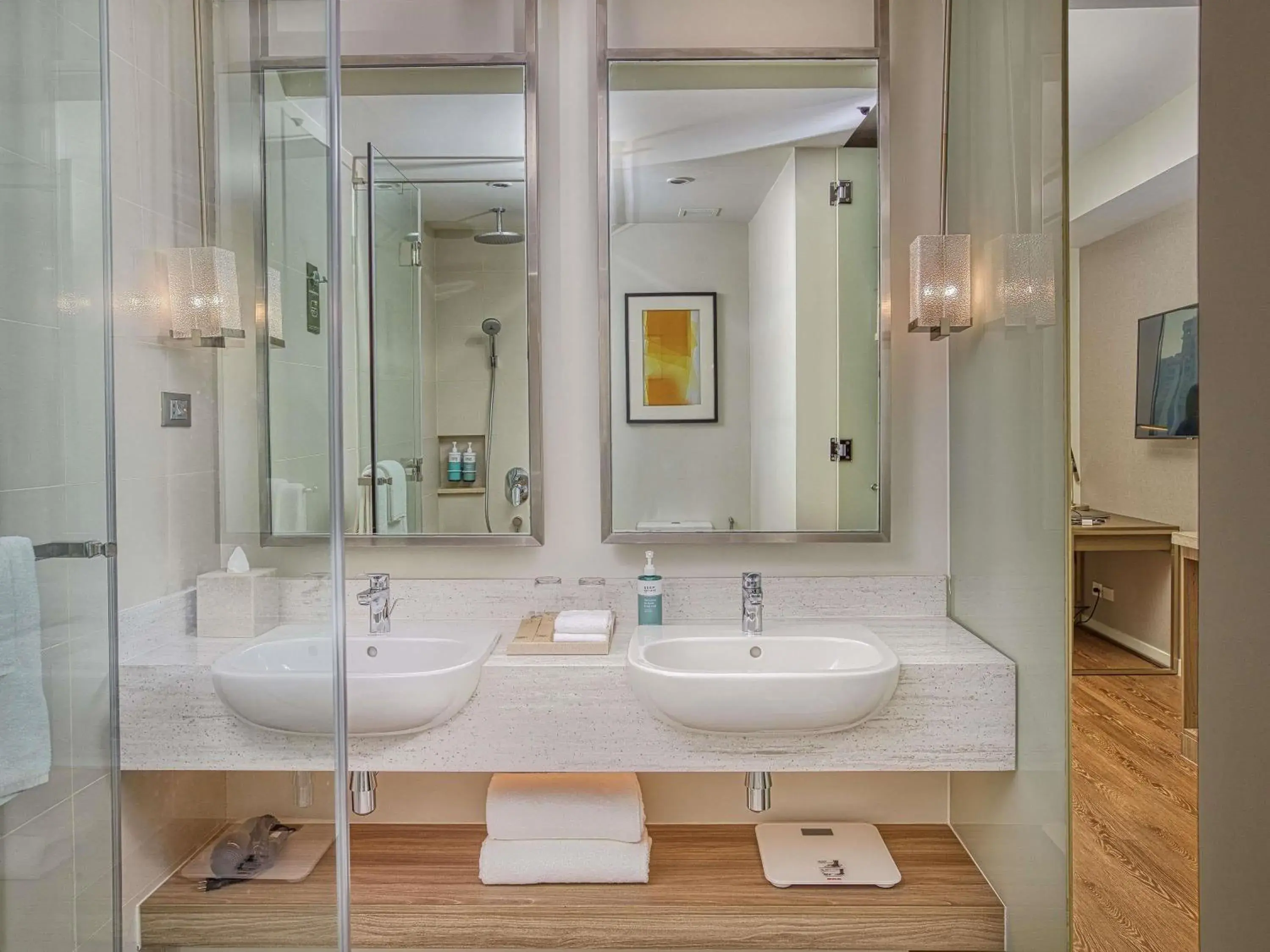 Standard Twin Room with River View in Novotel Suites Manila at Acqua Standard Twin Room with River View in Novotel Suites Manila at Acqua