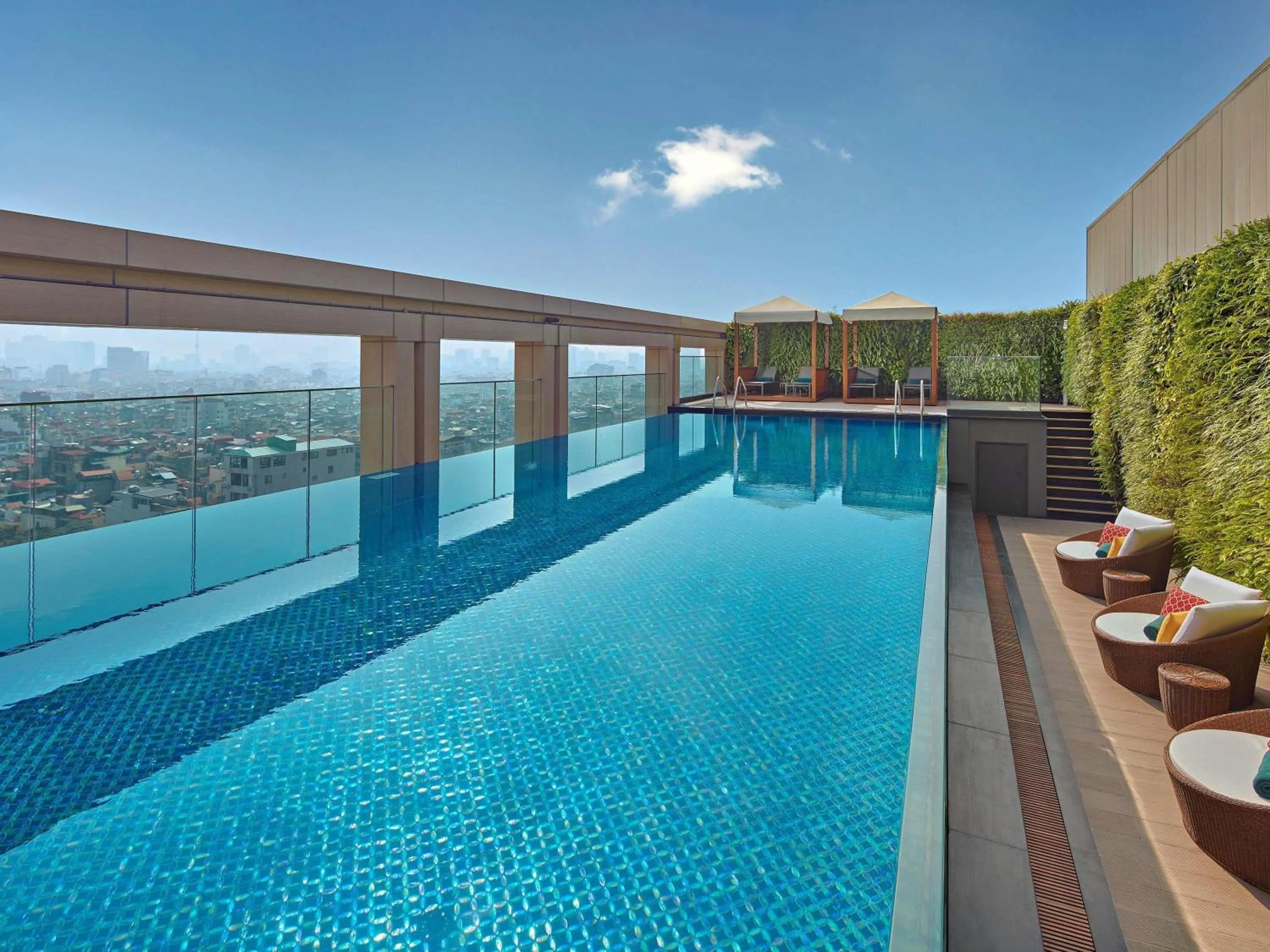 Pool view in Grand Mercure Hanoi