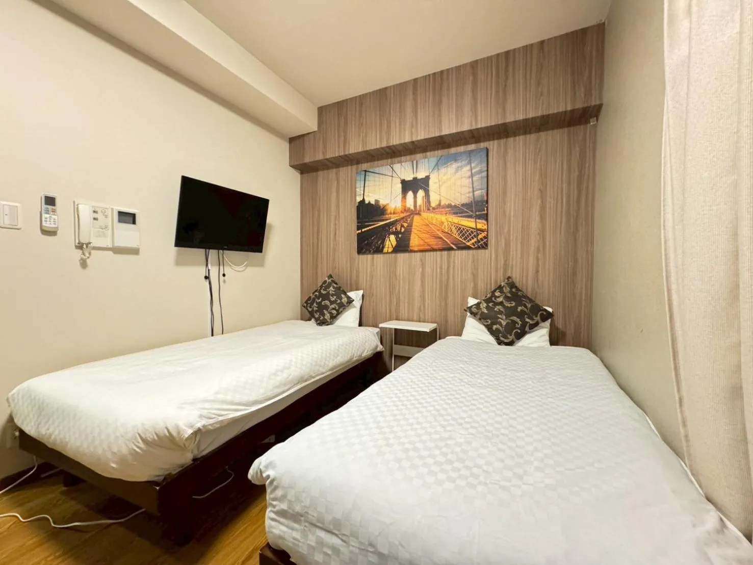 Bed in Sakura Sands Hotel