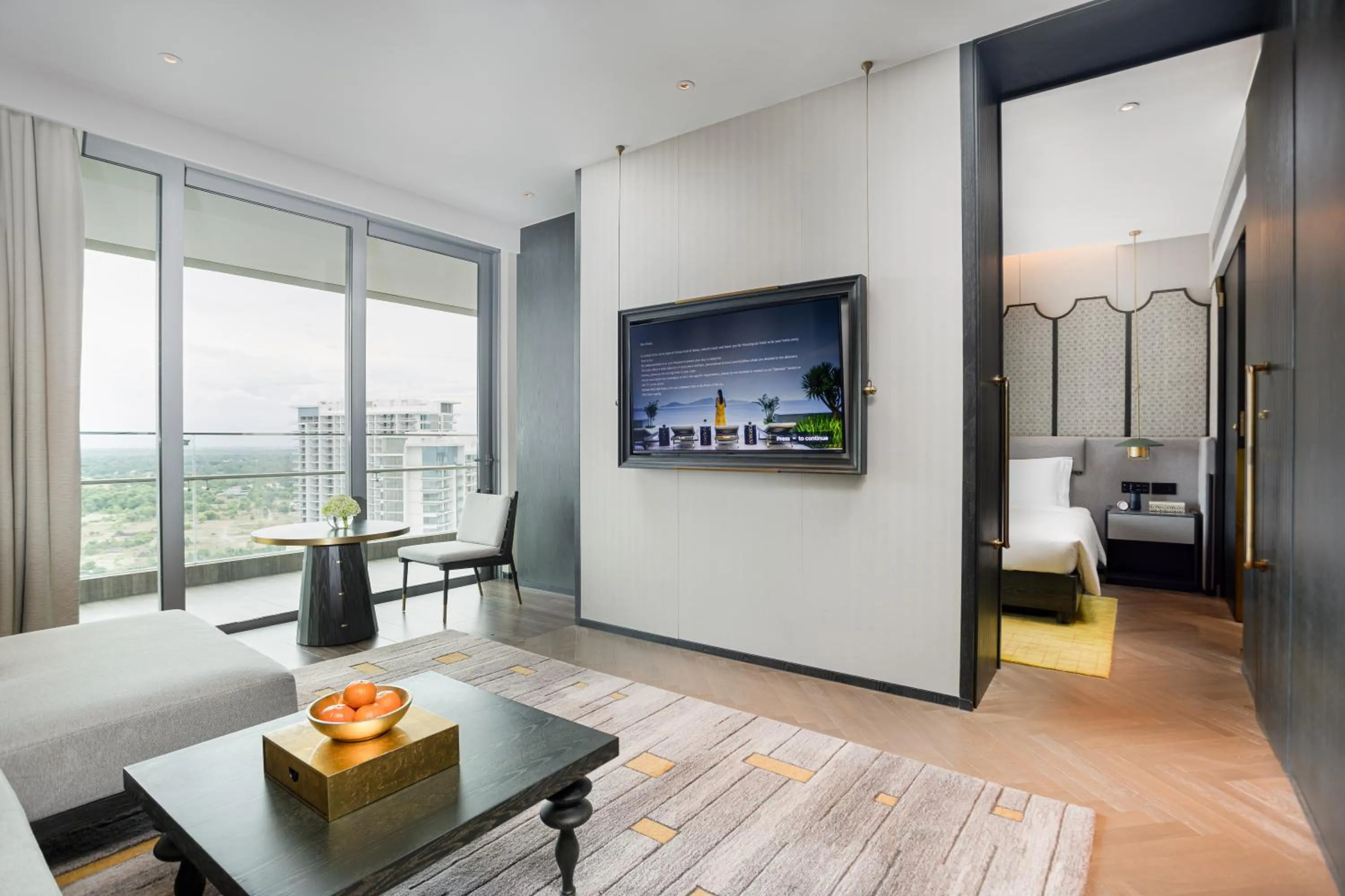 Communal lounge/ TV room, Bed in Hoiana Hotel & Suites