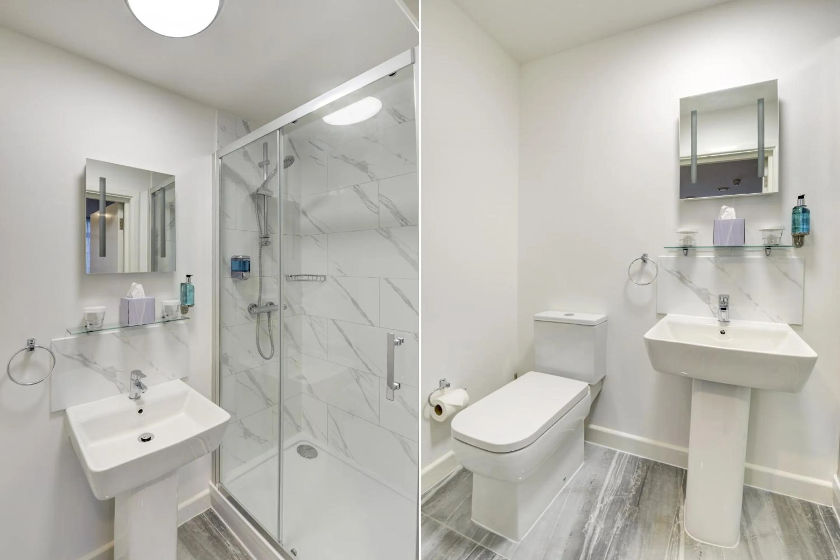 Bathroom in OYO Plymouth Central Hotel