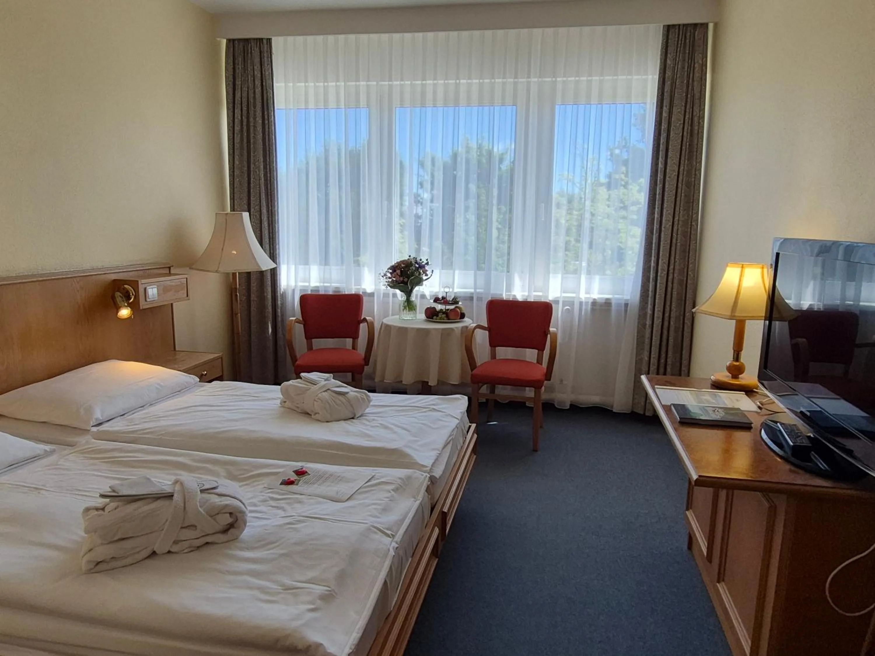 Photo of the whole room, Bed in Panorama Hotel Oberwiesenthal