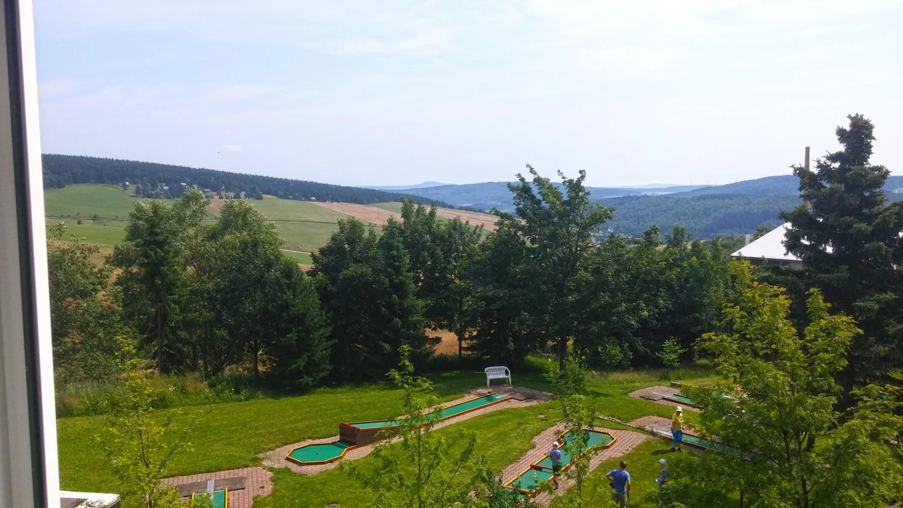 Garden view in Panorama Hotel Oberwiesenthal