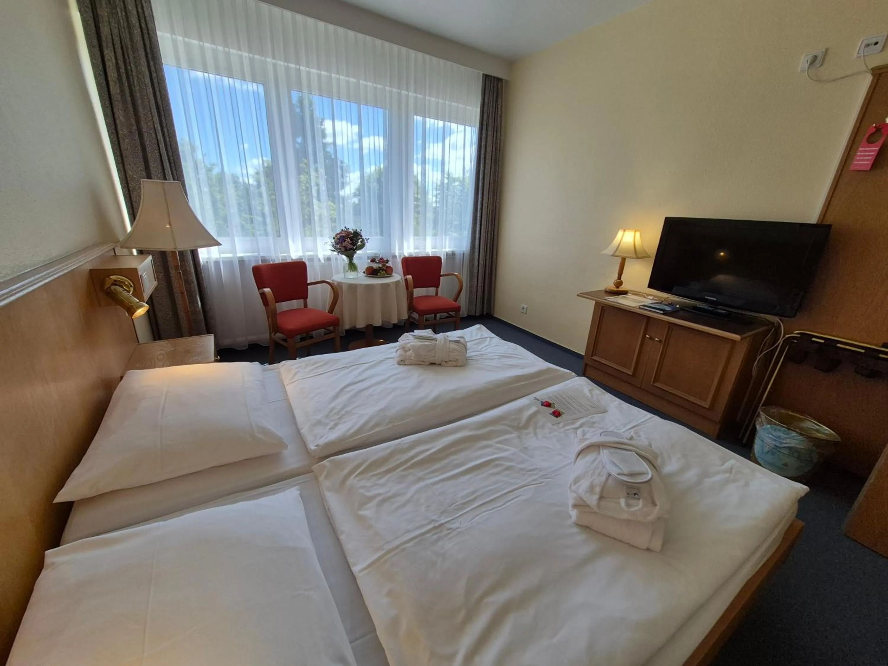 Photo of the whole room, Bed in Panorama Hotel Oberwiesenthal