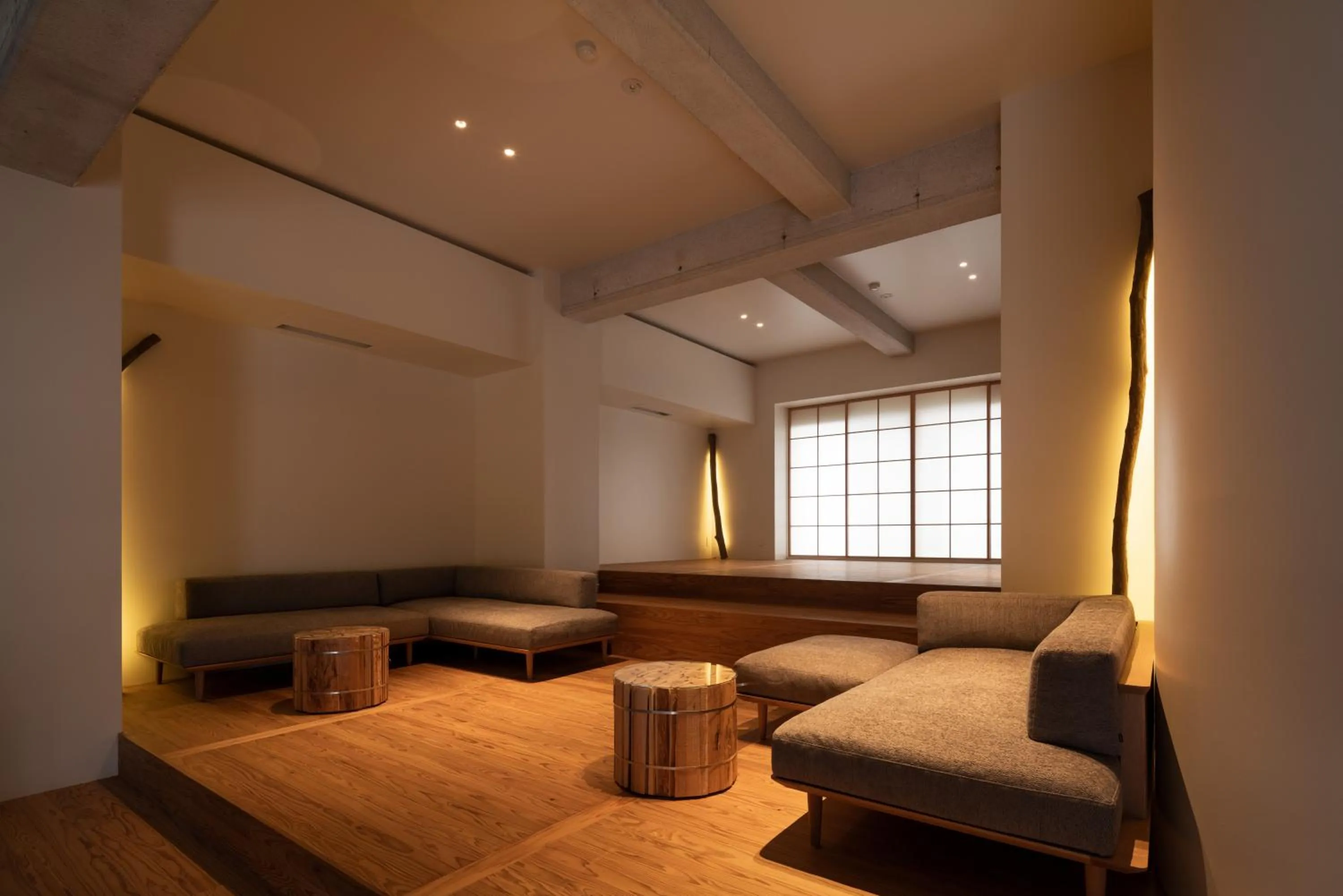 Communal lounge/ TV room in cup of tea ensemble