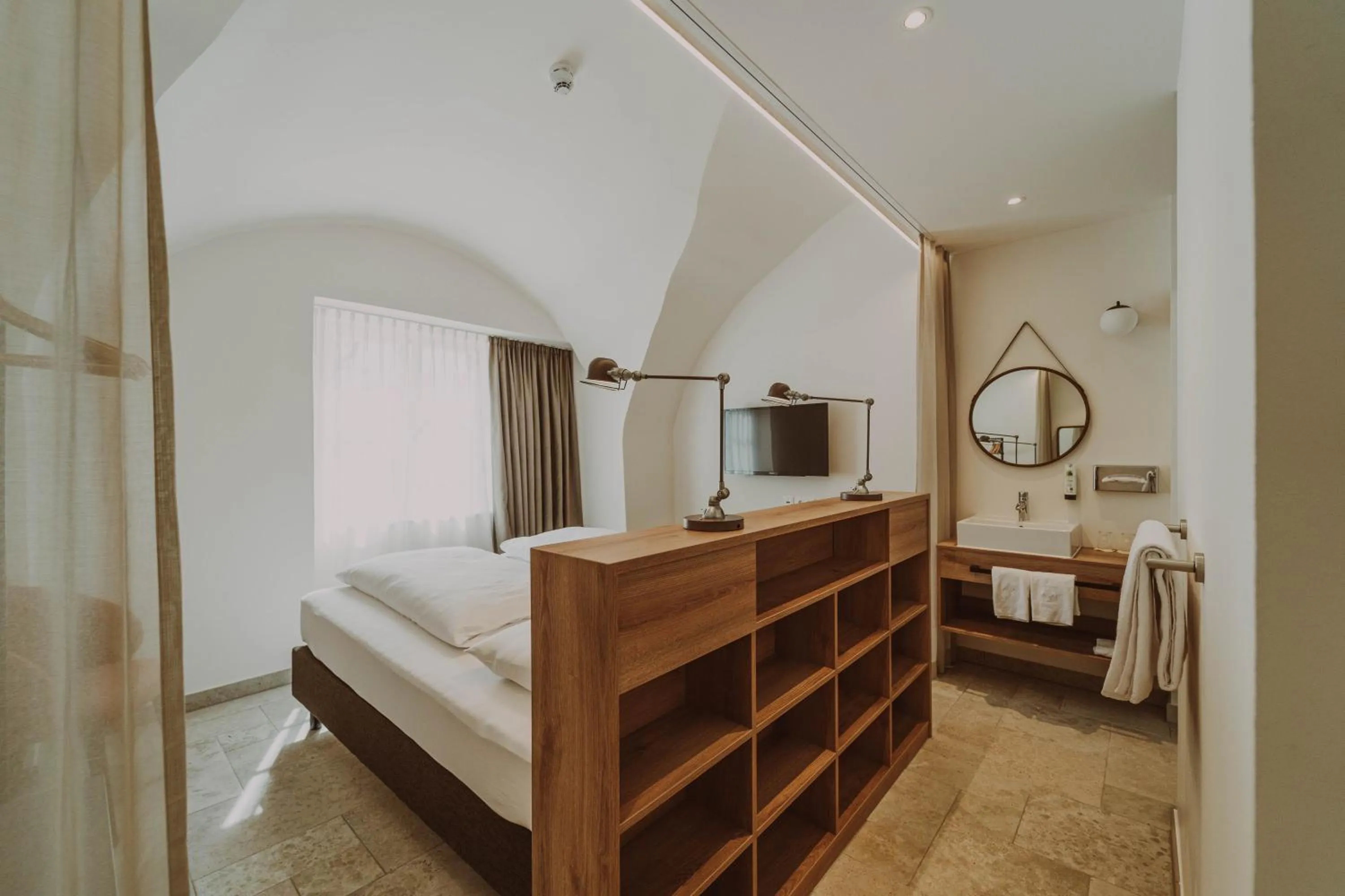 Photo of the whole room, Bed in Burghotel Schlaining