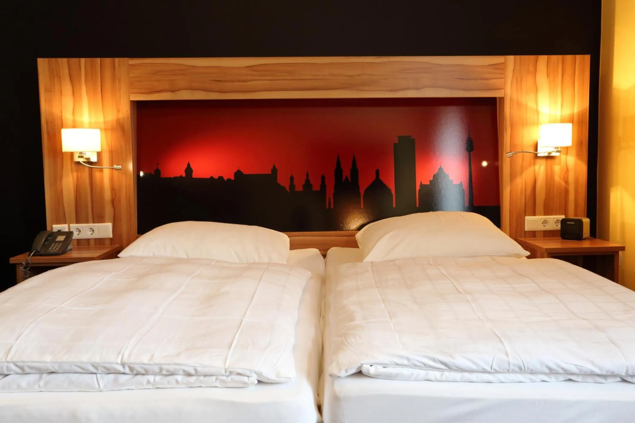 Bed in Hotel Silberhorn
