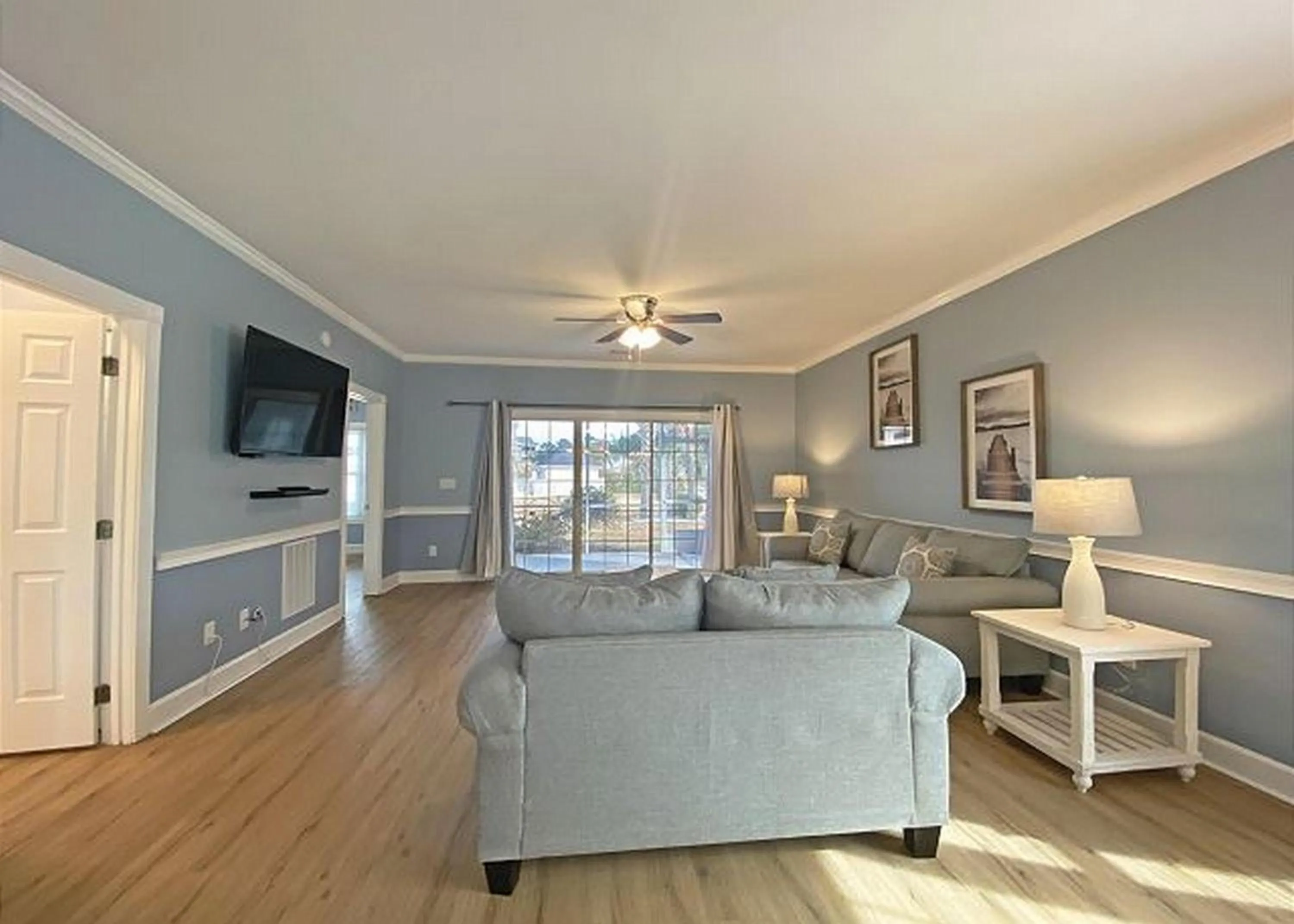 Living room in Magnolia Place by Palmetto Vacations