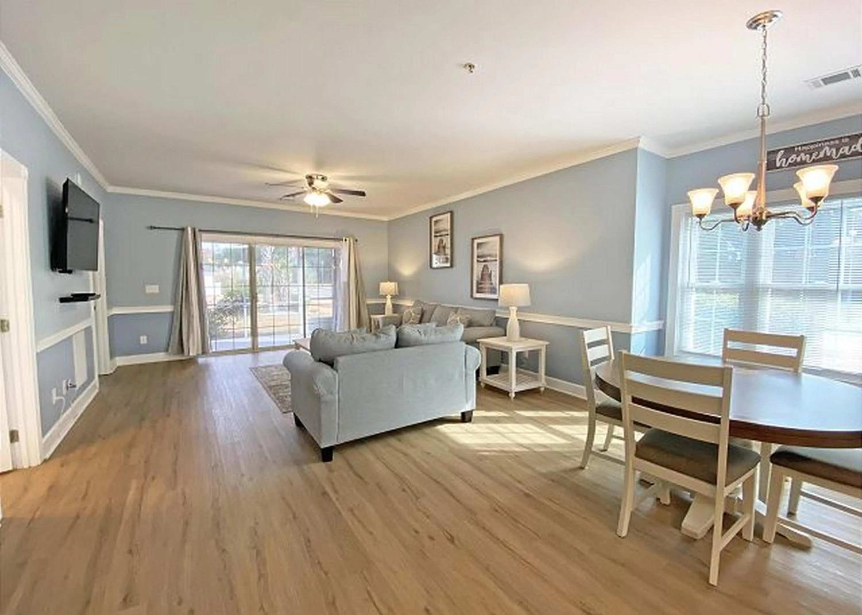 Living room in Magnolia Place by Palmetto Vacations