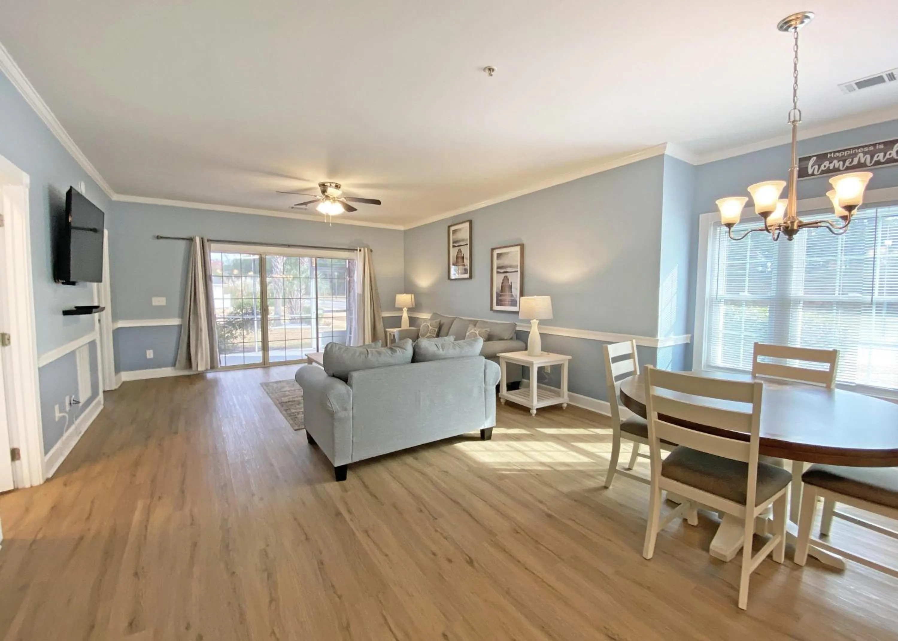 Living room in Magnolia Place by Palmetto Vacations