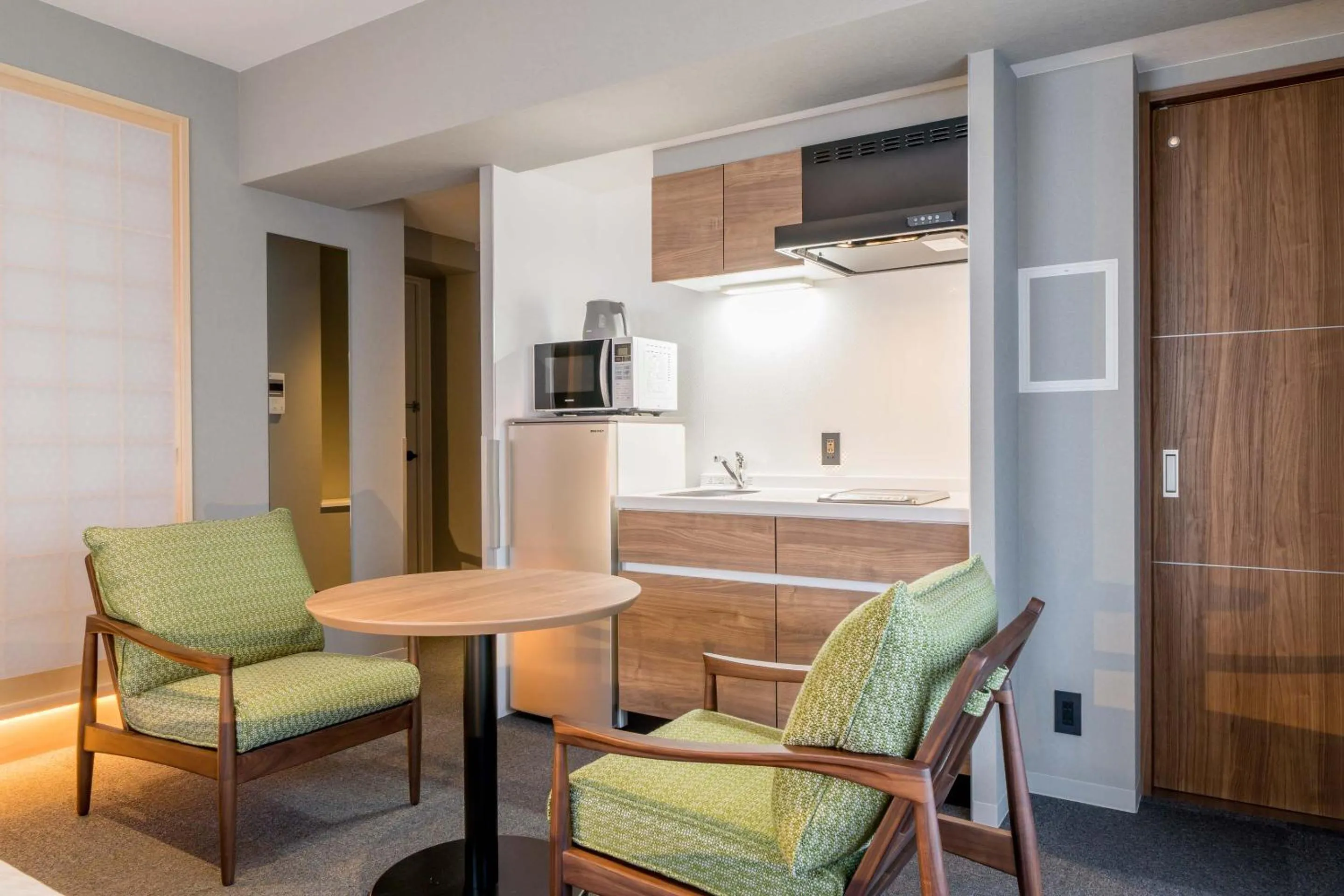 Kitchen or kitchenette in RESI STAY Hotel Sun Chlorella