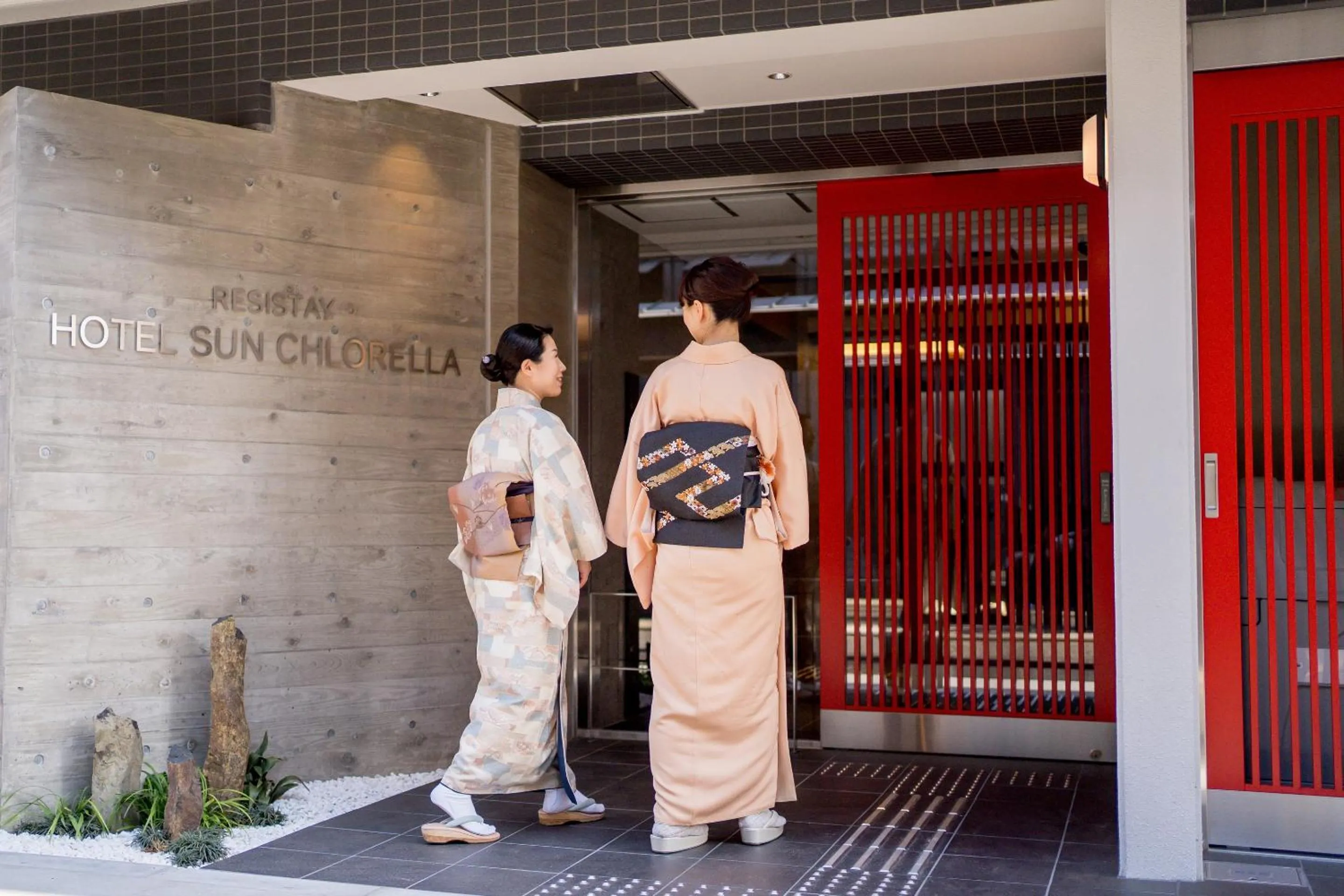 Facade/entrance in RESI STAY Hotel Sun Chlorella