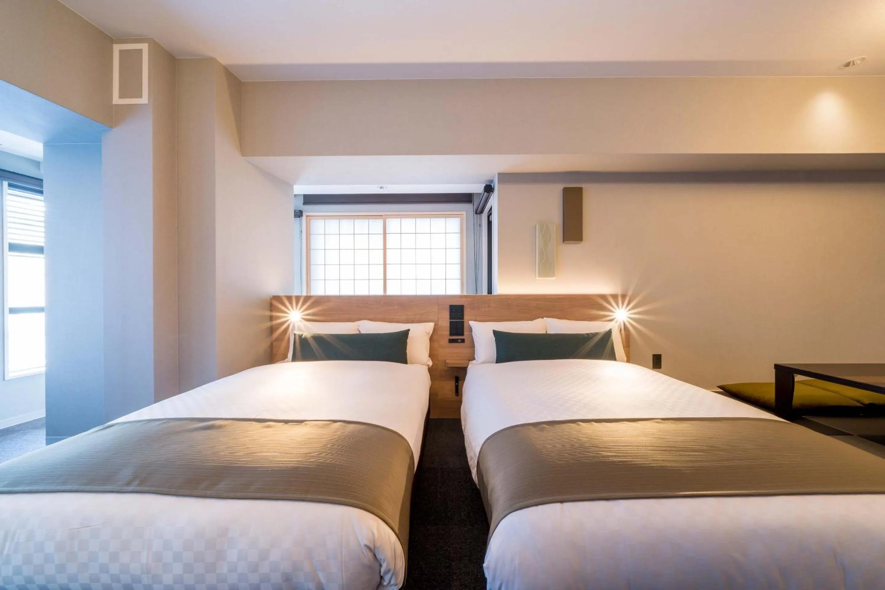 Bed in RESI STAY Hotel Sun Chlorella