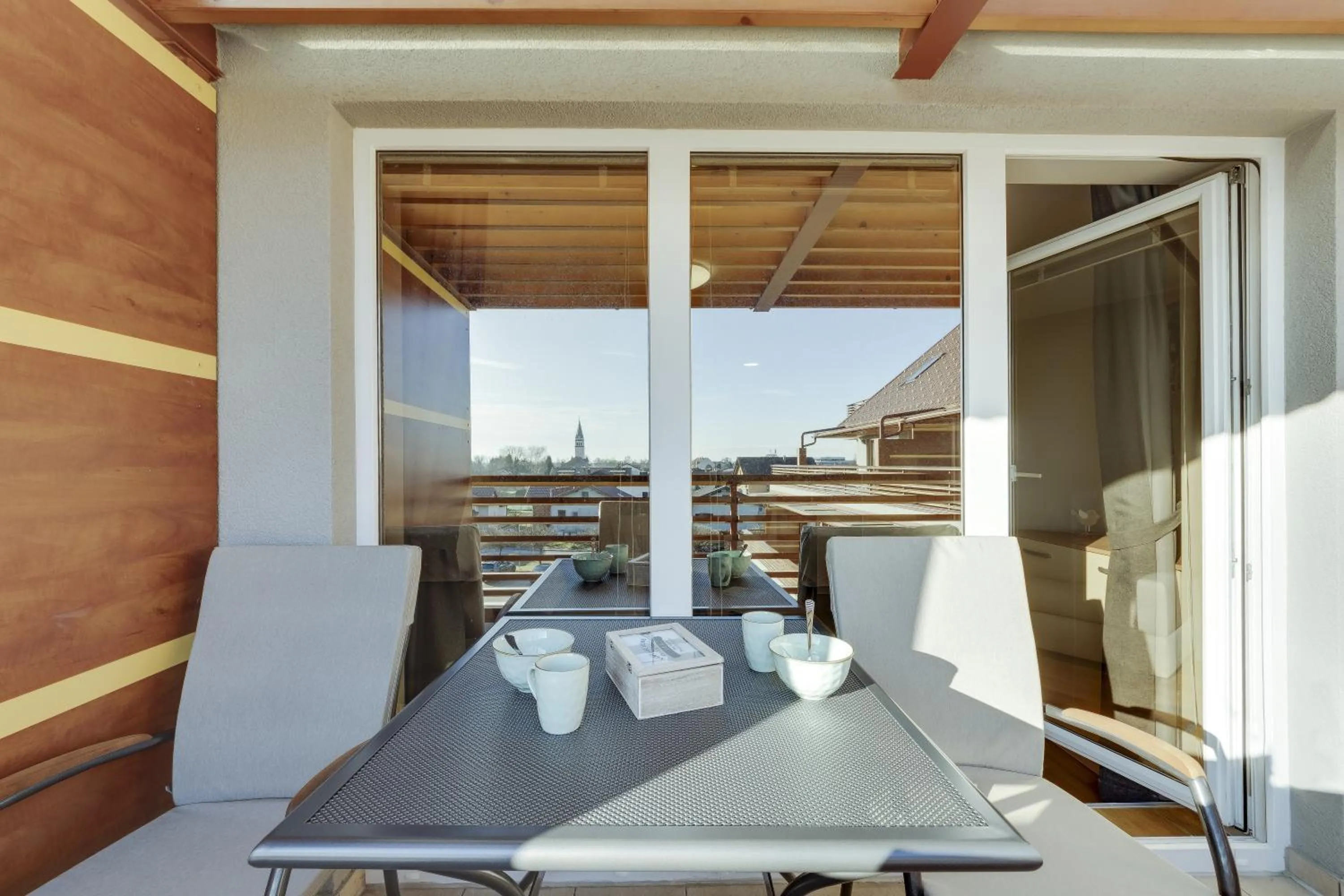 Balcony/Terrace in J&M Holiday Home Moravske Toplice