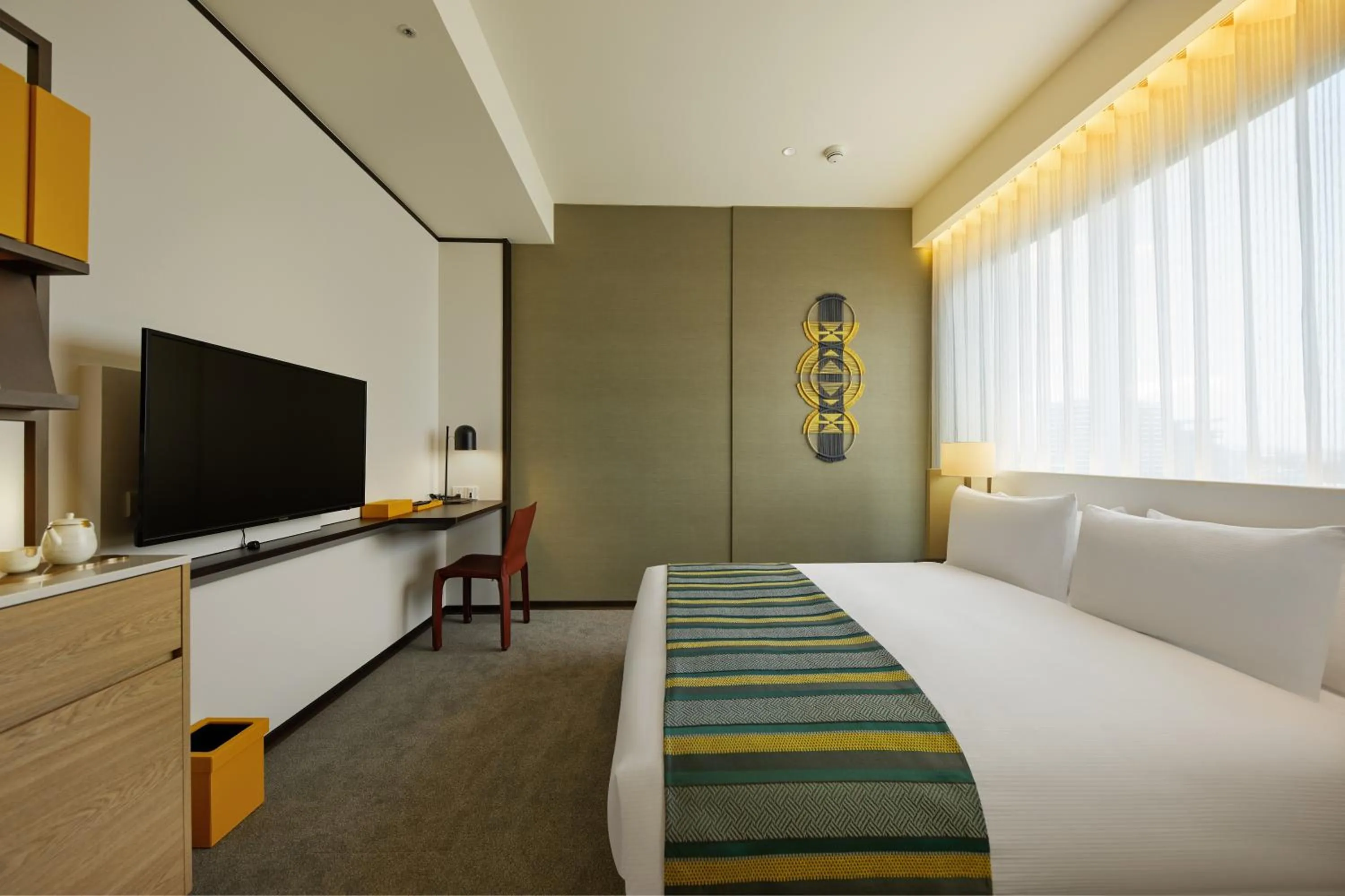 Bed in MGH Mitsui Garden Hotel Taipei Zhongxiao