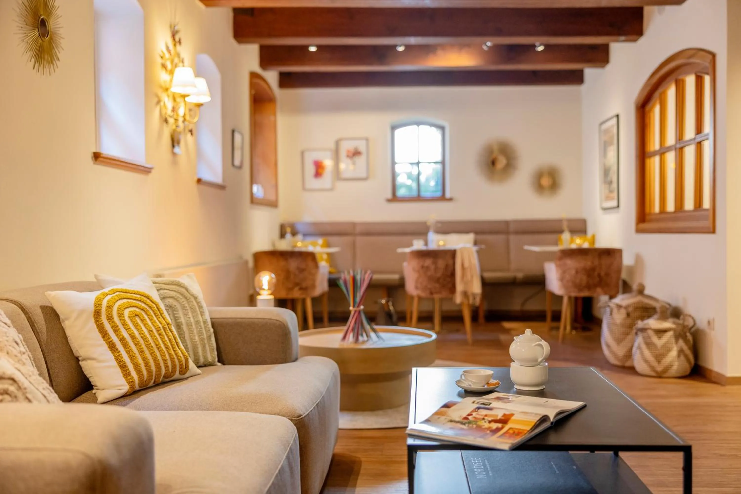 Seating area in Romantik Hotel Reichshof