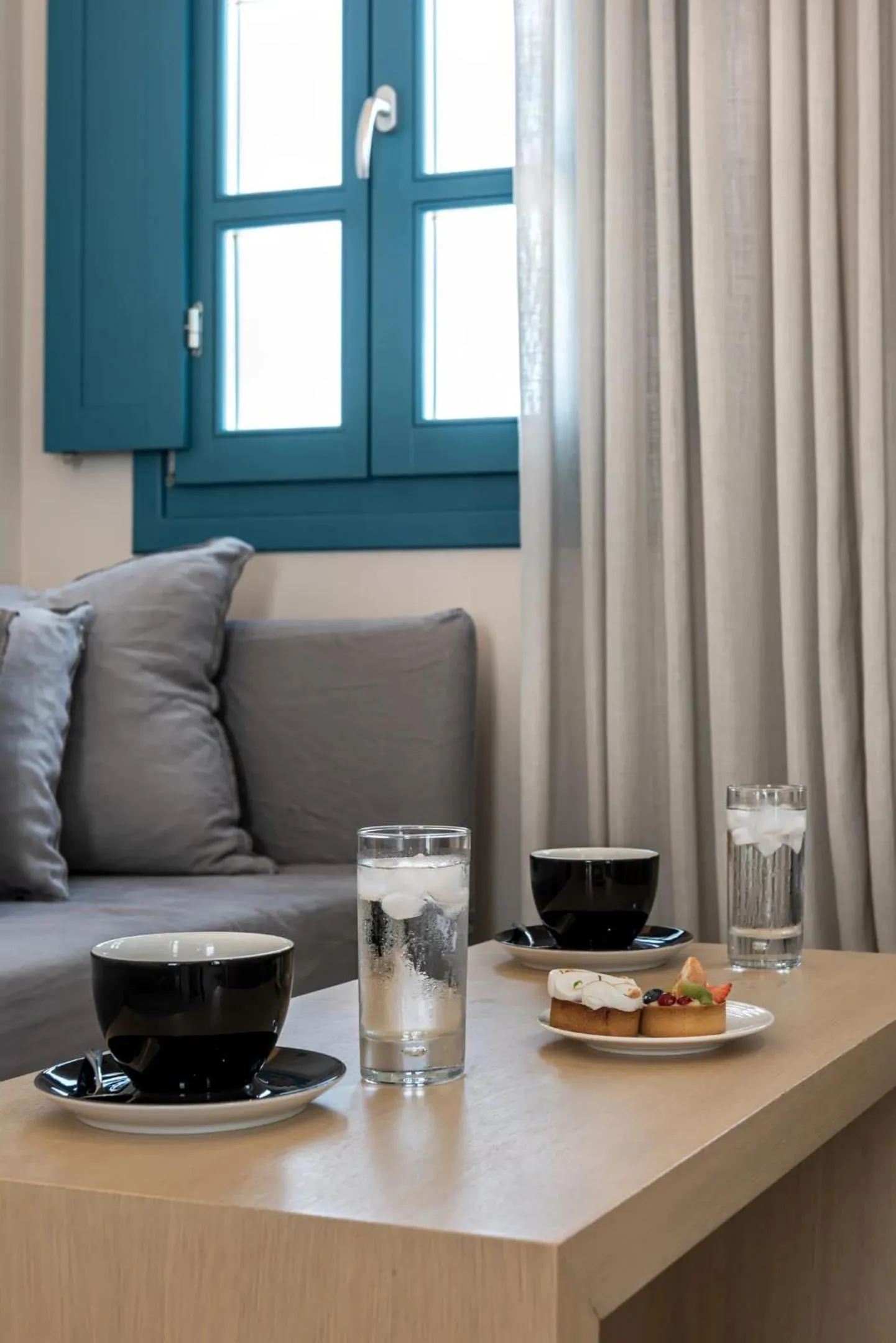 Seating area in Aeifos Boutique Hotel