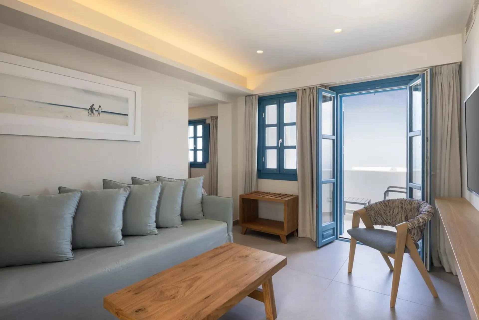 Living room in Aeifos Boutique Hotel