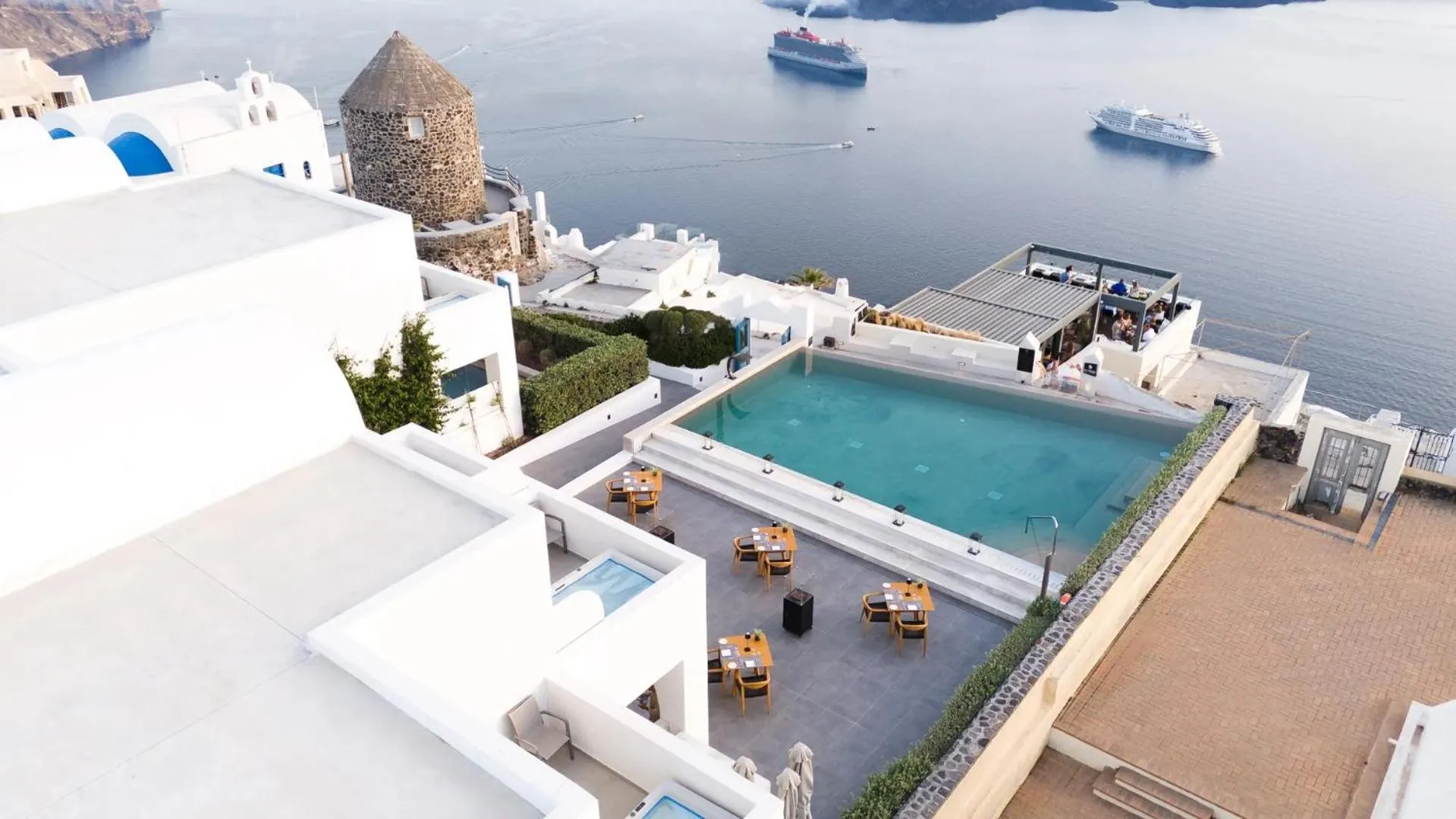 Bird's eye view in Aeifos Boutique Hotel