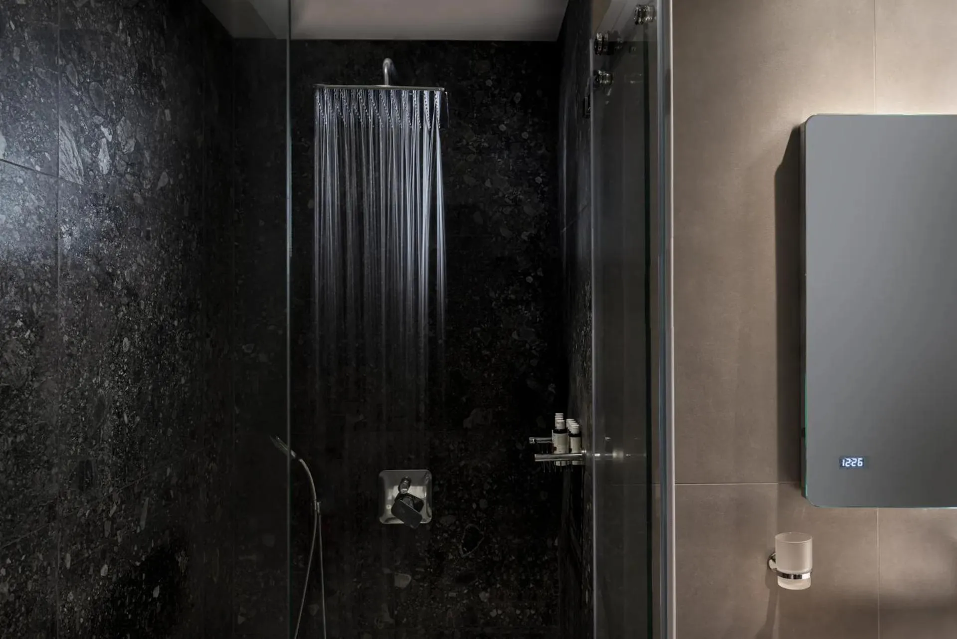 Shower in Aeifos Boutique Hotel
