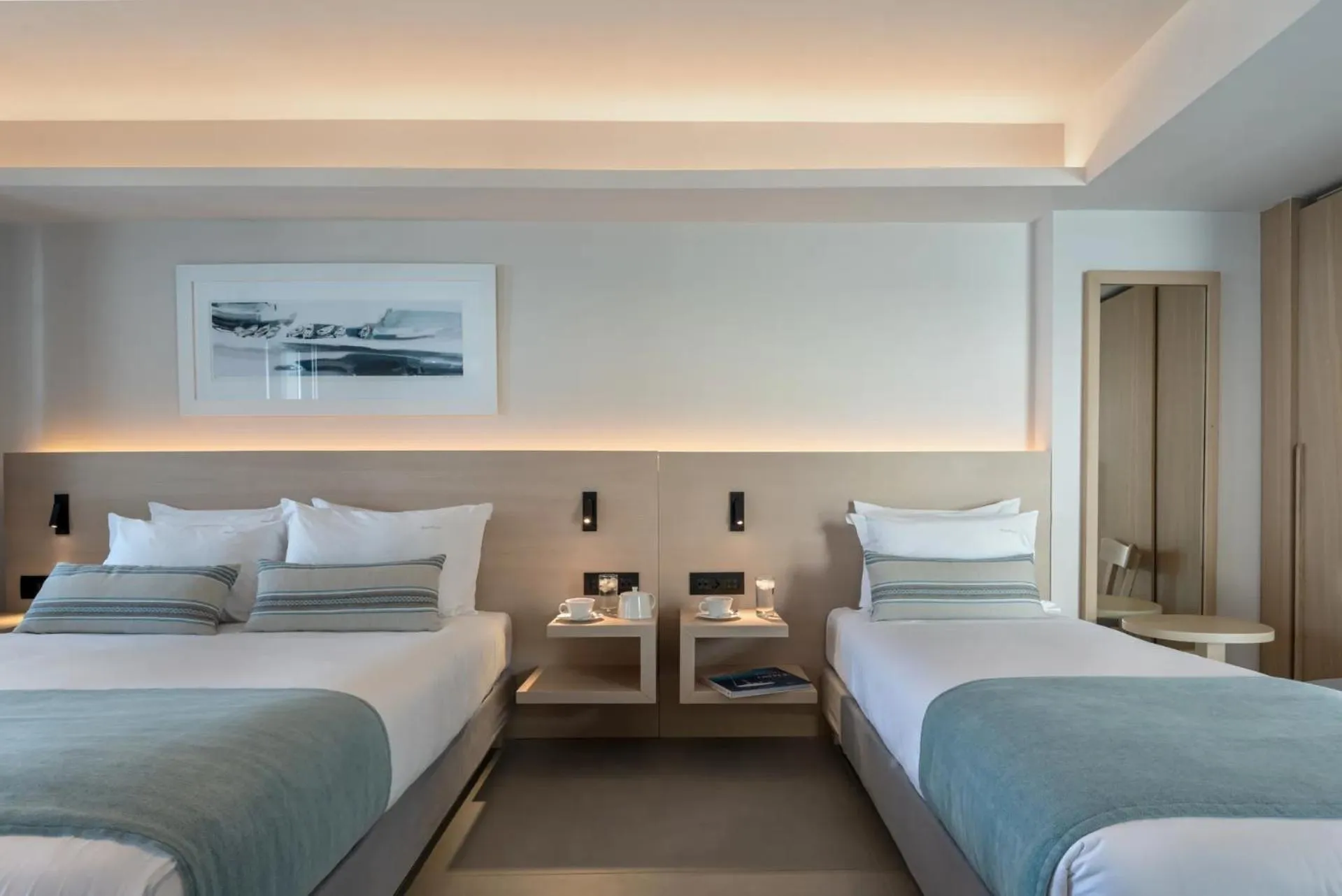 Bed in Aeifos Boutique Hotel
