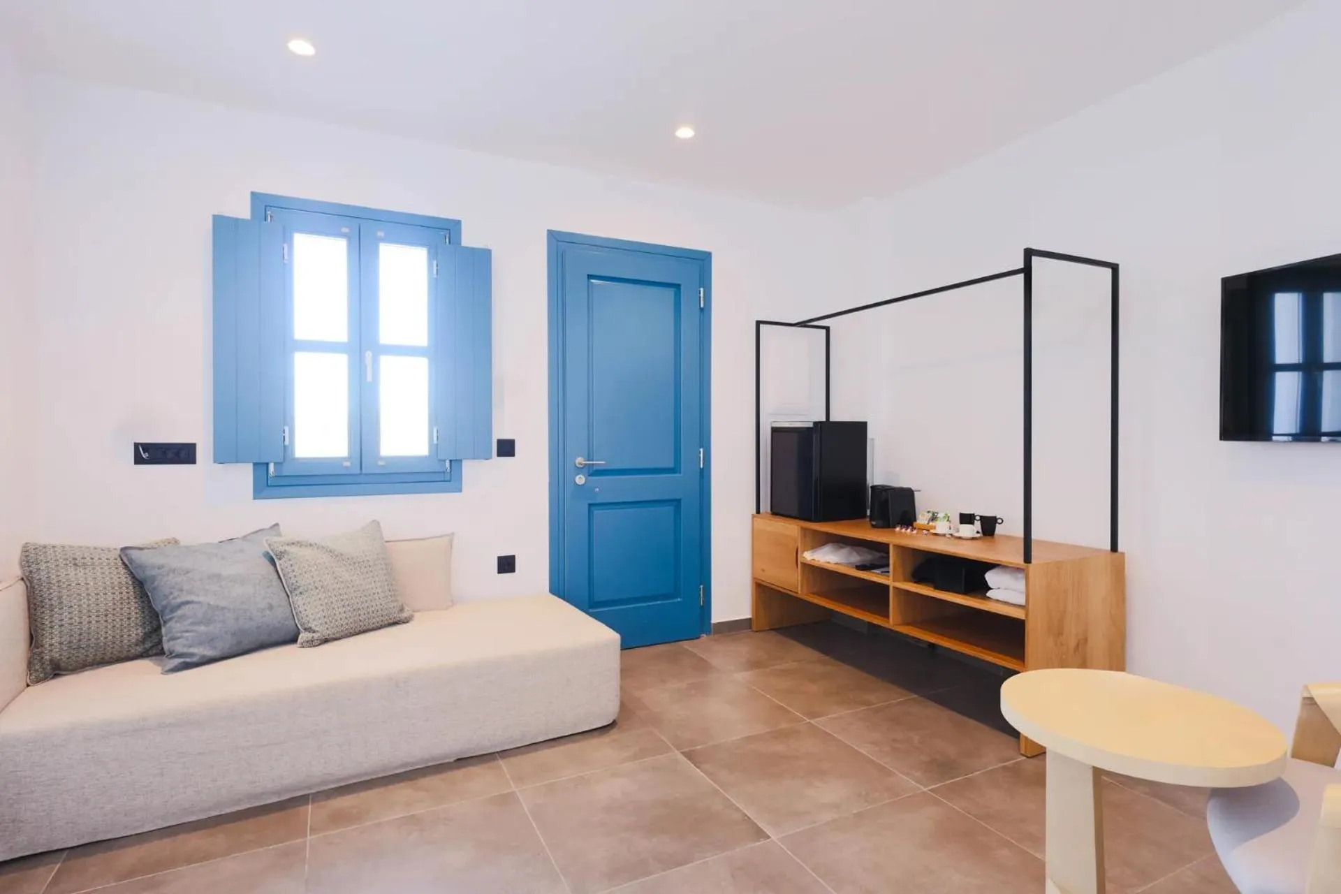 Seating area in Aeifos Boutique Hotel