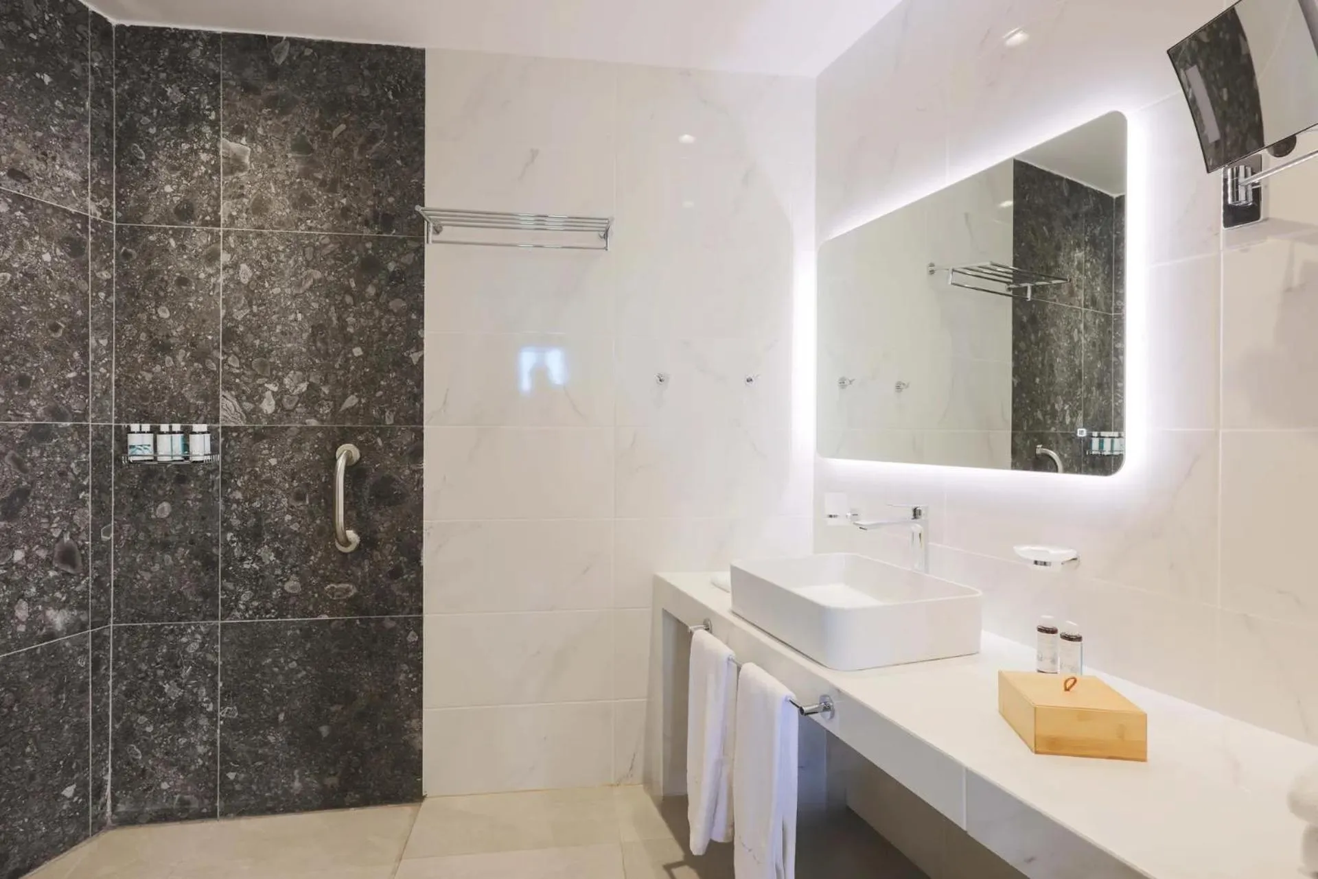 Shower in Aeifos Boutique Hotel