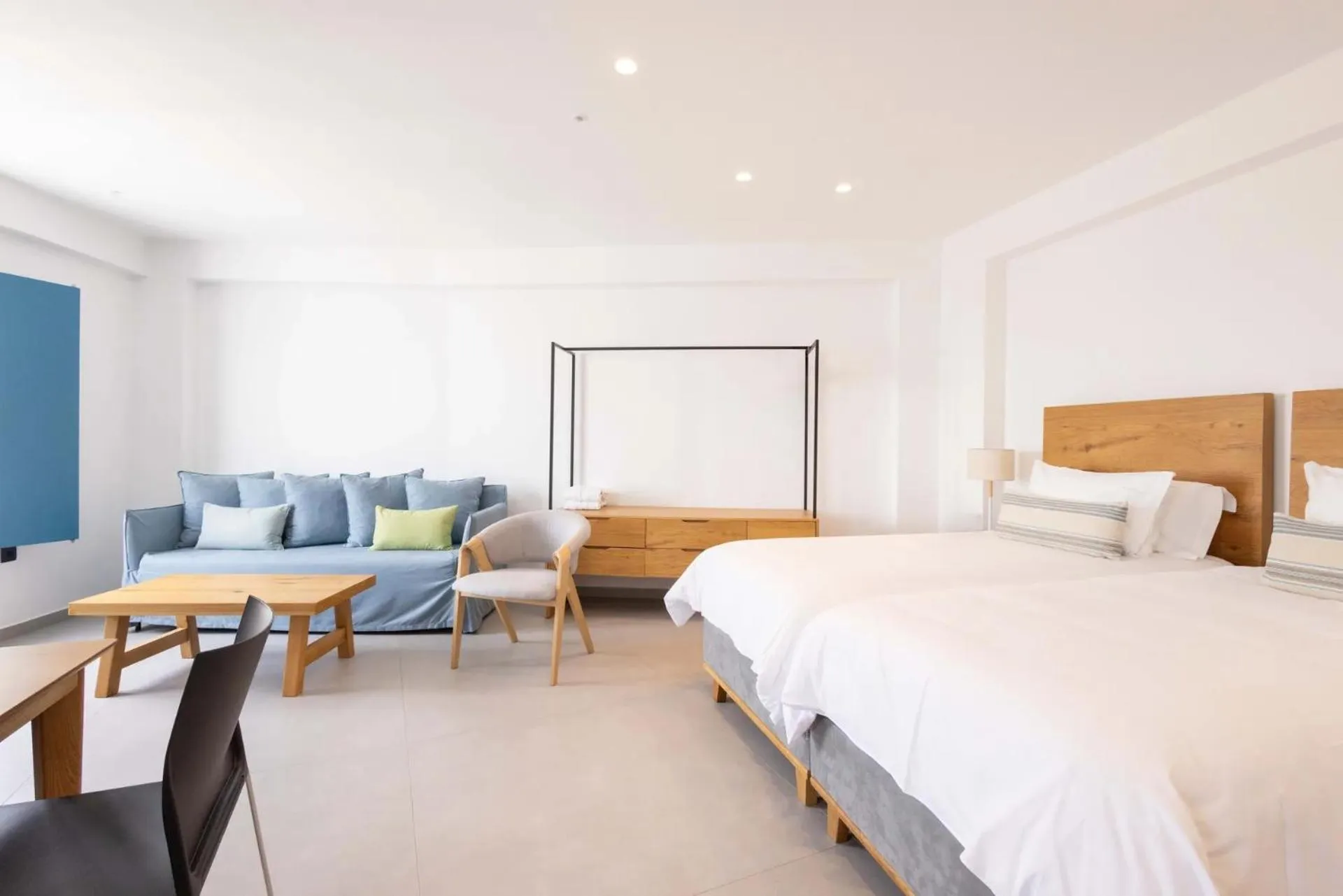 Bed in Aeifos Boutique Hotel